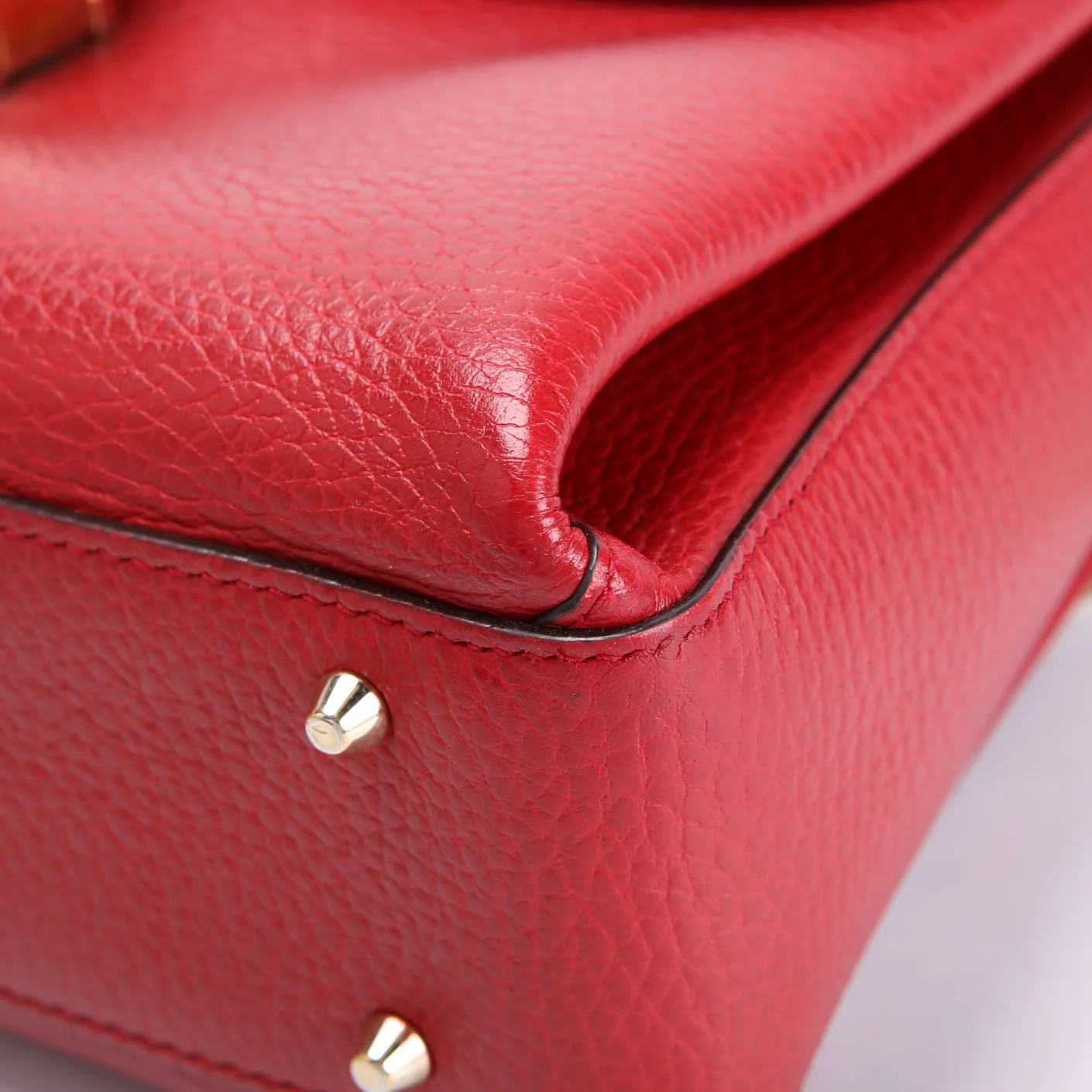 510302 Medium Interlock Satchel Red - Image 7
