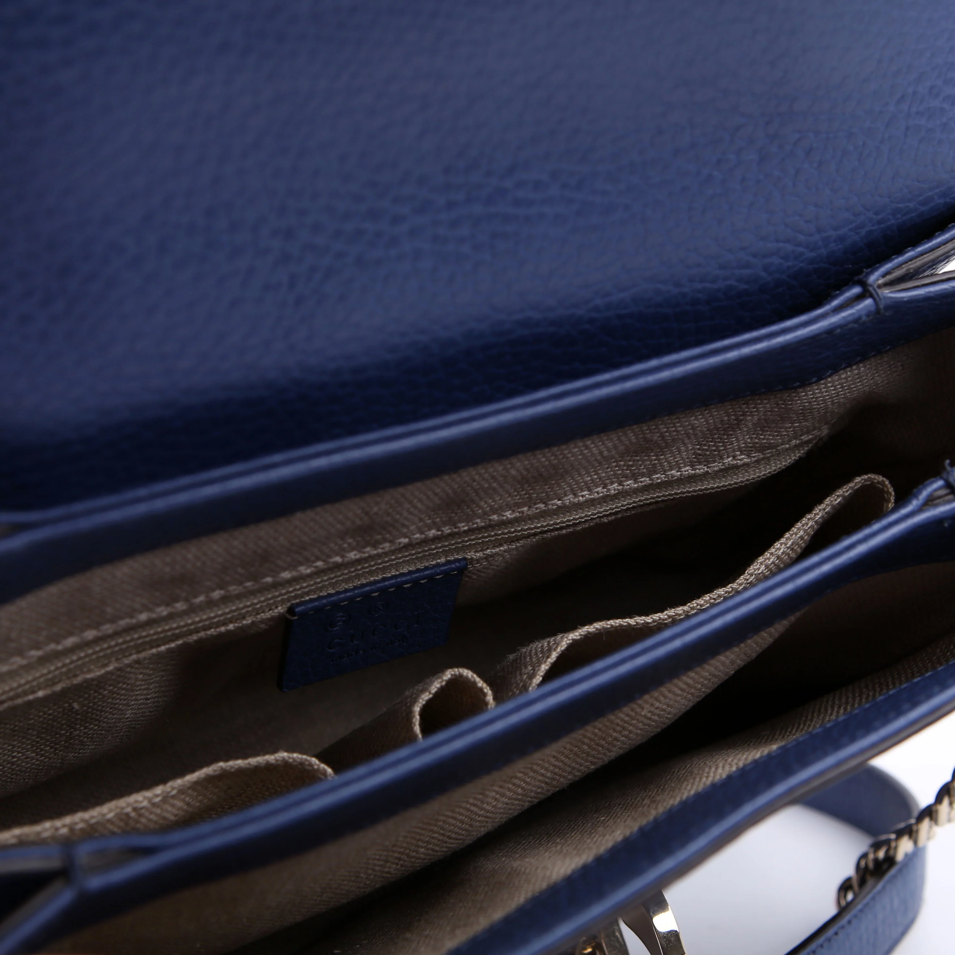 510302 Medium Interlocking Satchel Blue - Image 12