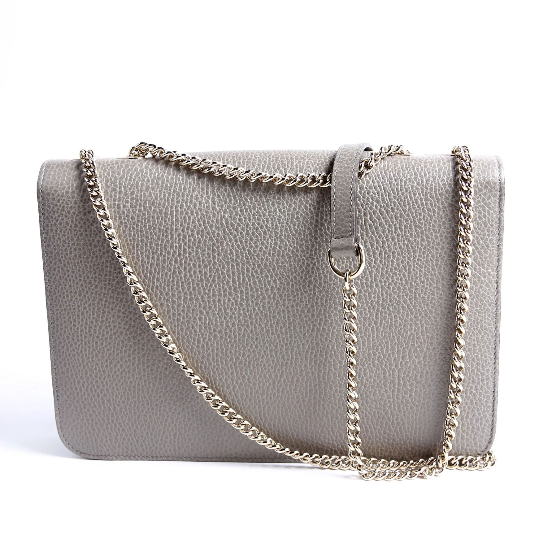 510303 Interlocking GG Shoulder Grey - Image 2