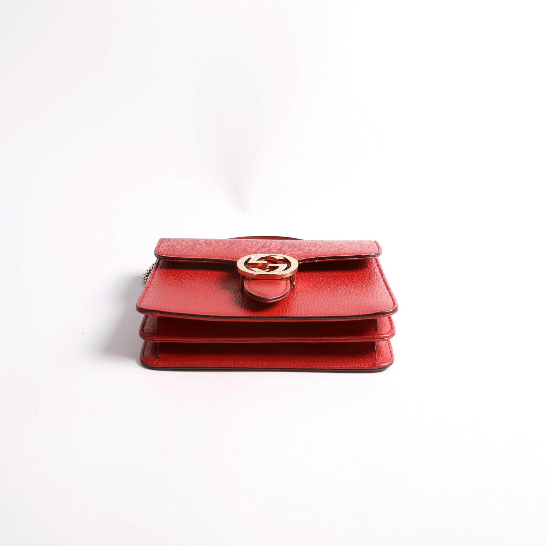 510304 Interlocking Small Crossbody Red - Image 3