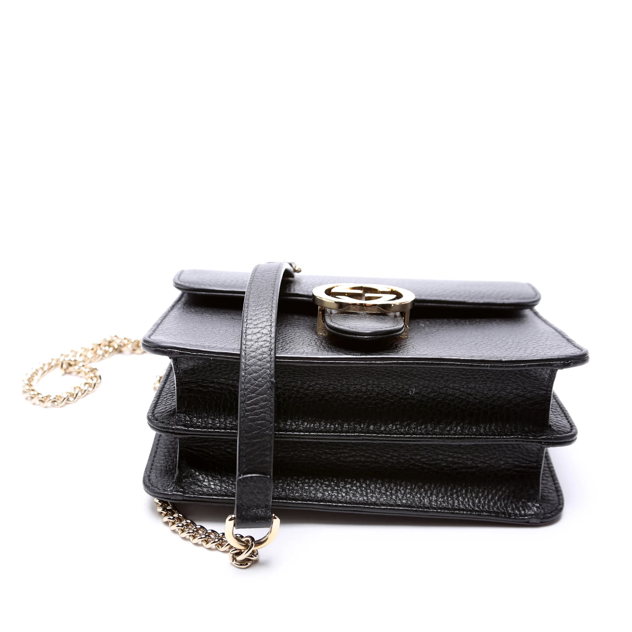510304 Interlocking Small Crossbody Black - Image 4