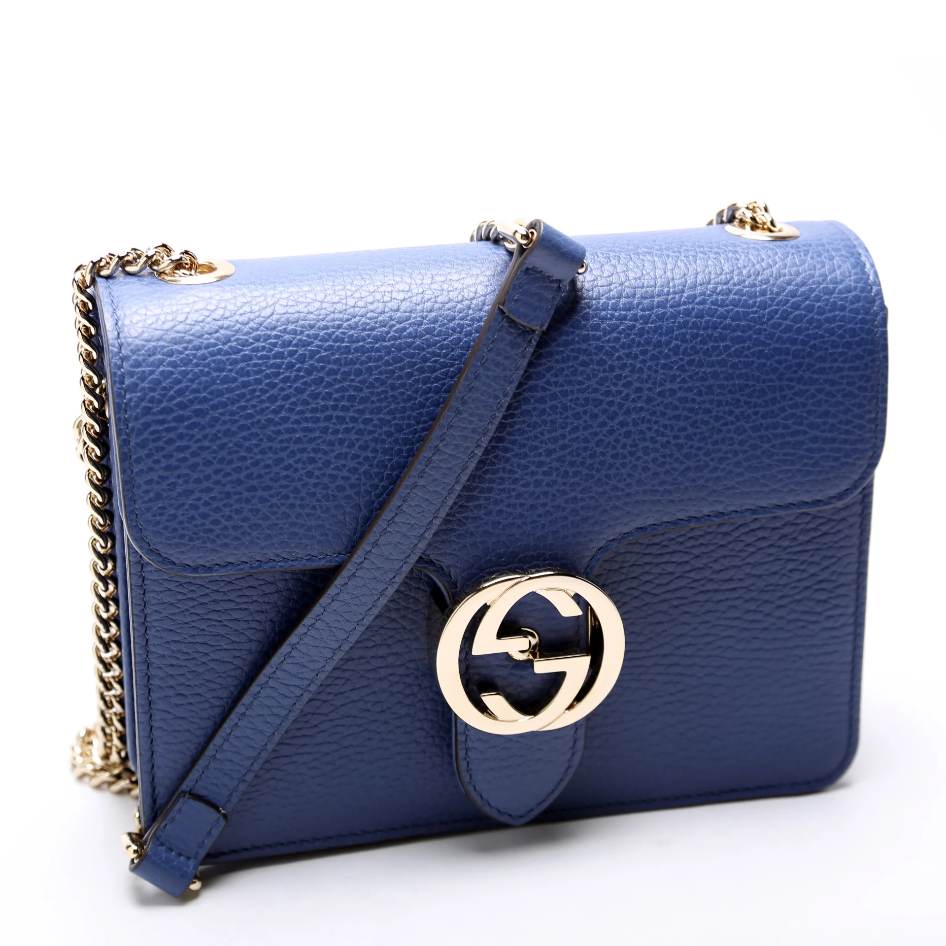 510304 Interlocking Small Crossbody Blue - Image 2