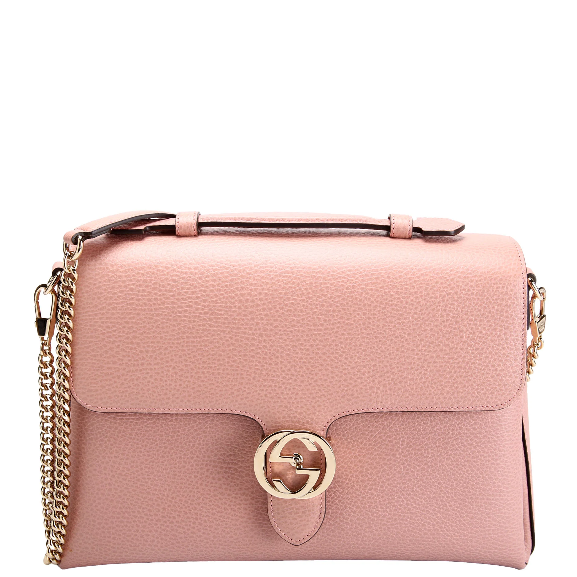 510306 Large Interlocking GG Shoulder Pink