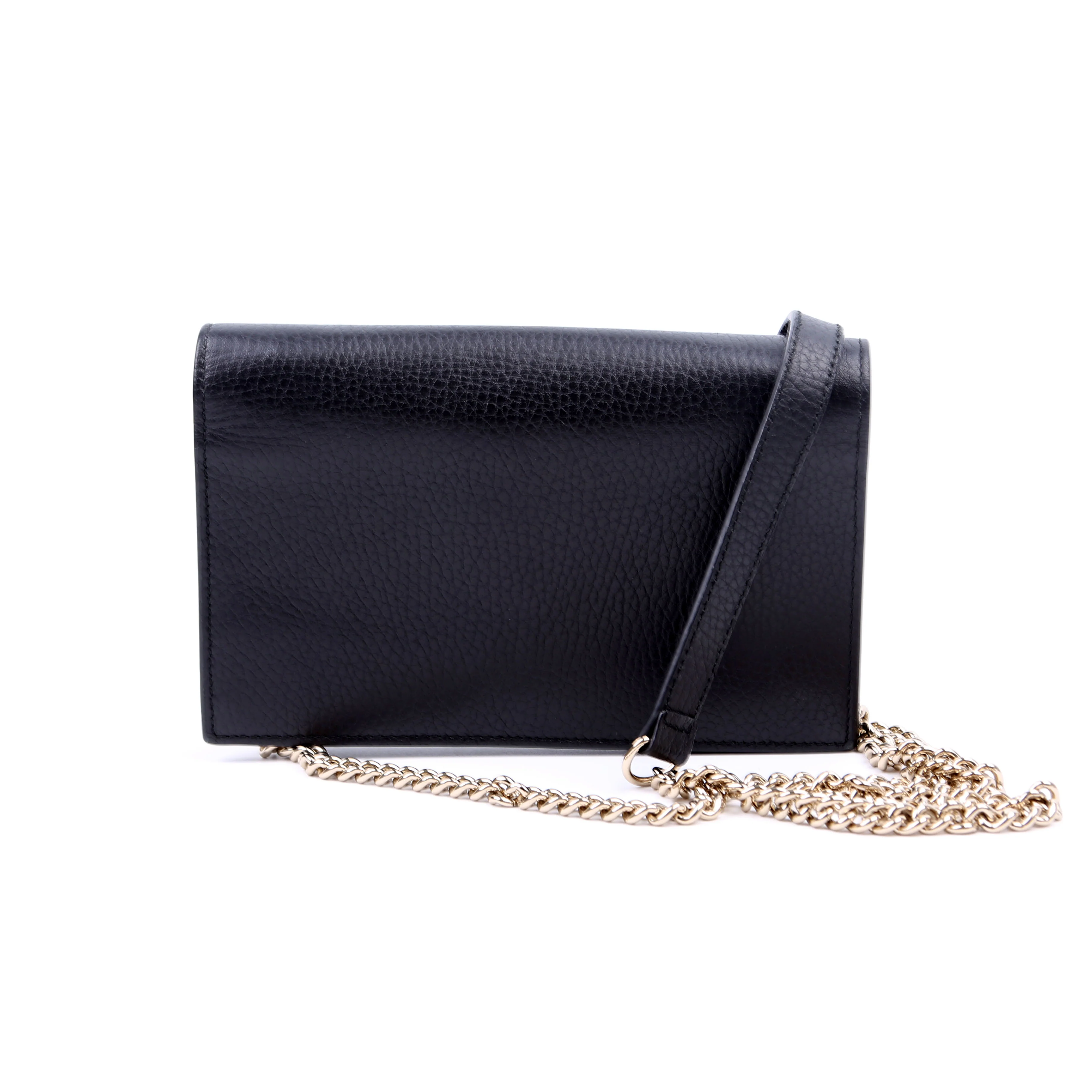 510314 Interlocking G Chain Wallet Black - Image 2