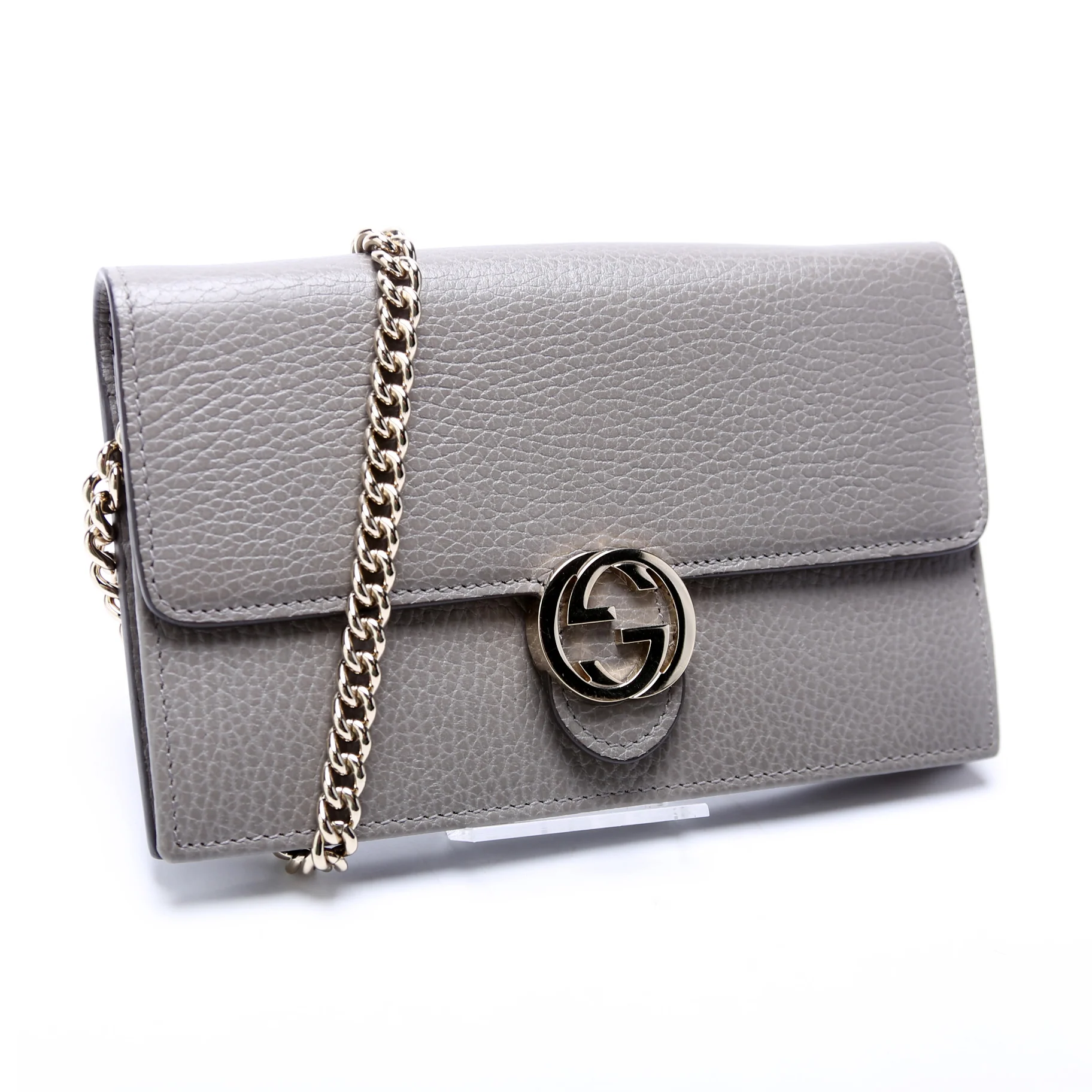 510314 Interlocking G Chain Wallet Grey - Image 2