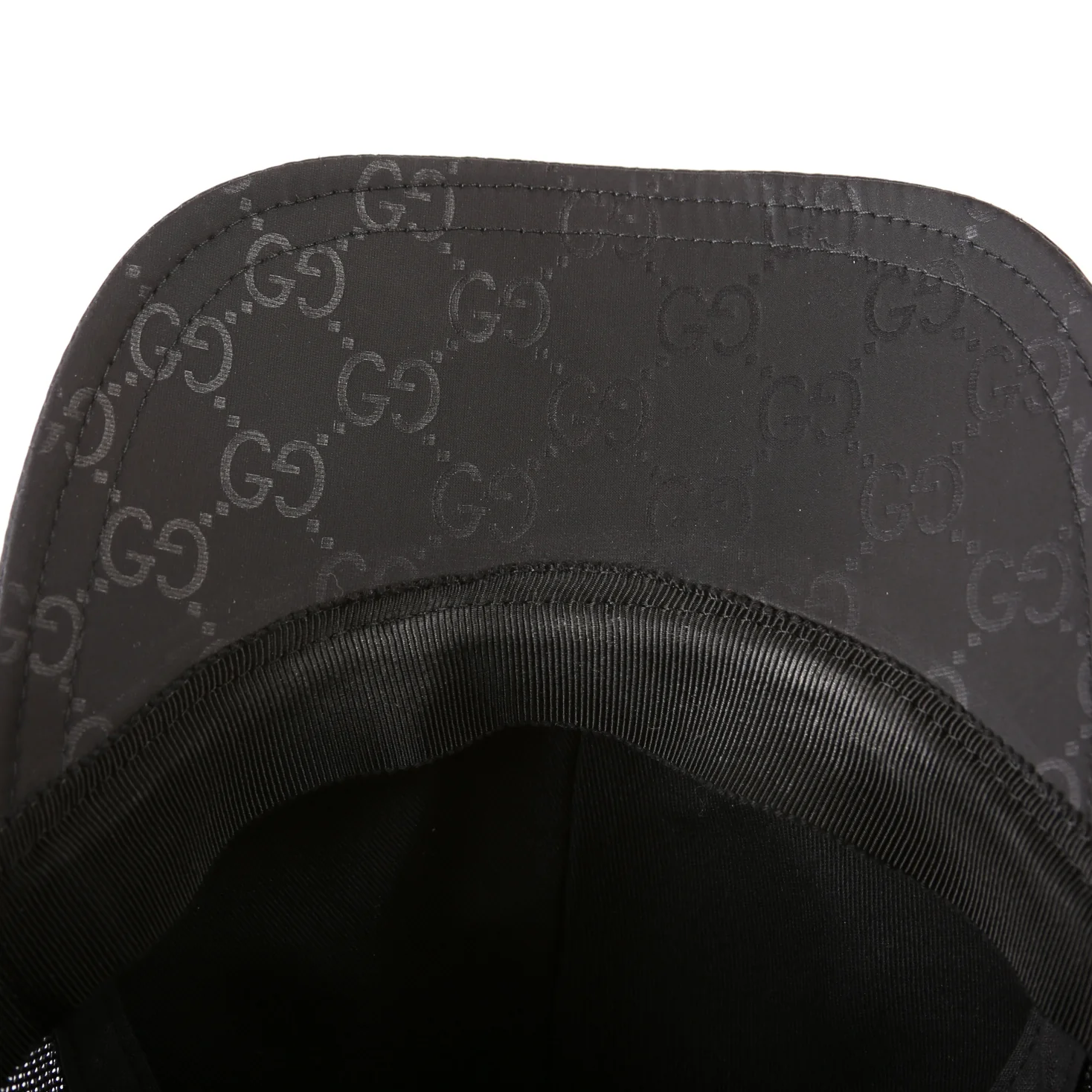 510950 GG Nylon Baseball Cap Hat Size M Black - Image 8