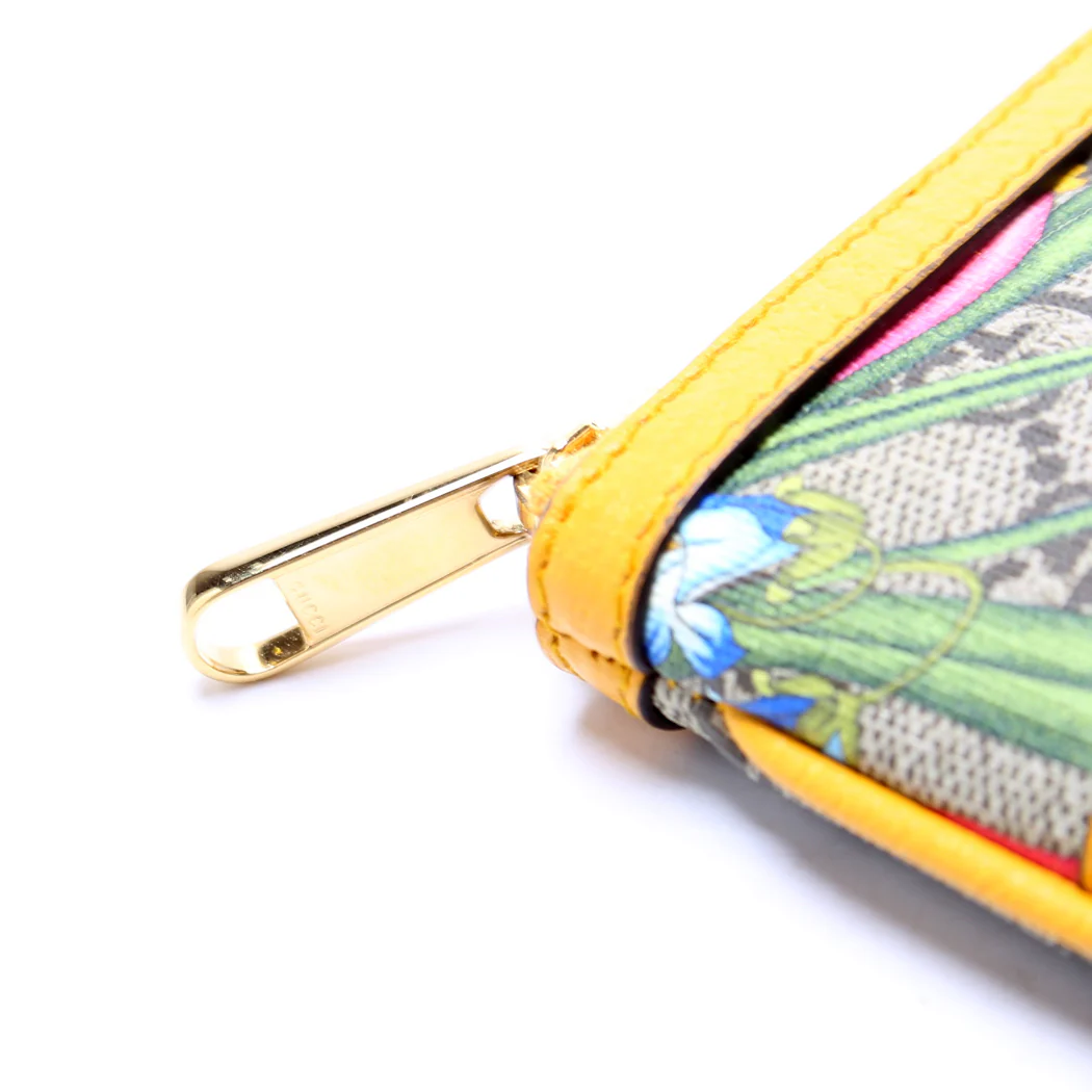 517551 GG Supreme Flora Ophidia Pouch Yellow - Image 6