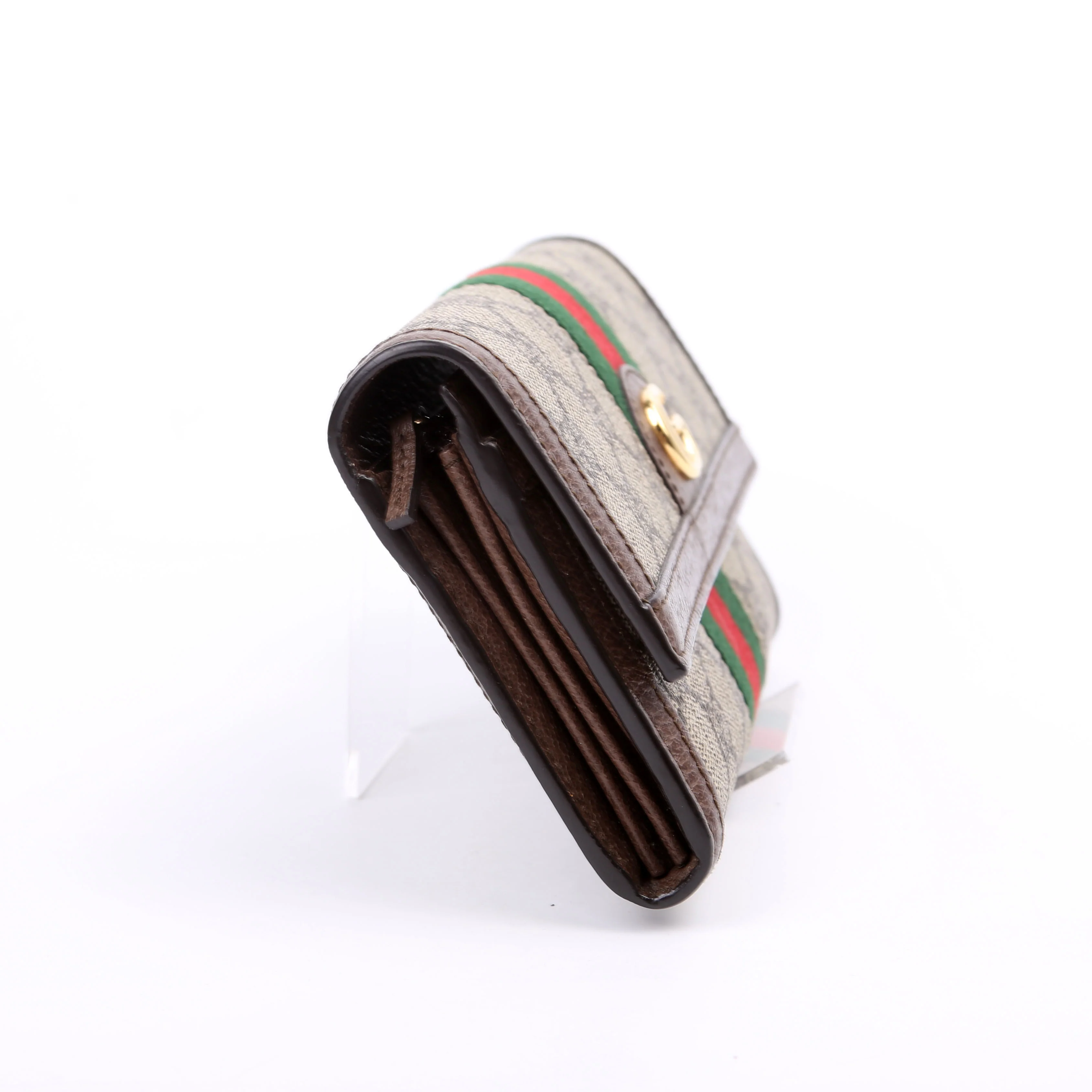 523153 GG Supreme Ophidia Flap Wallet Brown - Image 2