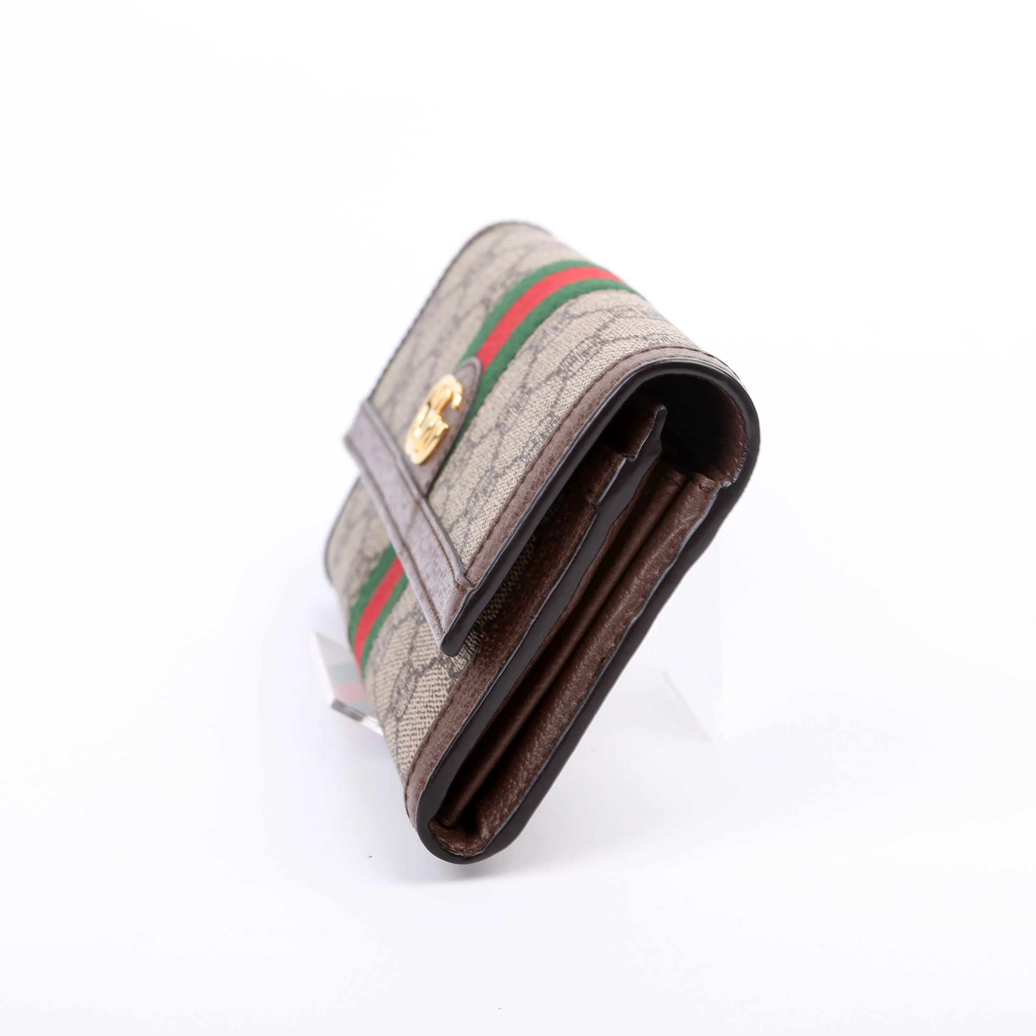 523153 GG Supreme Ophidia Flap Wallet Brown - Image 3