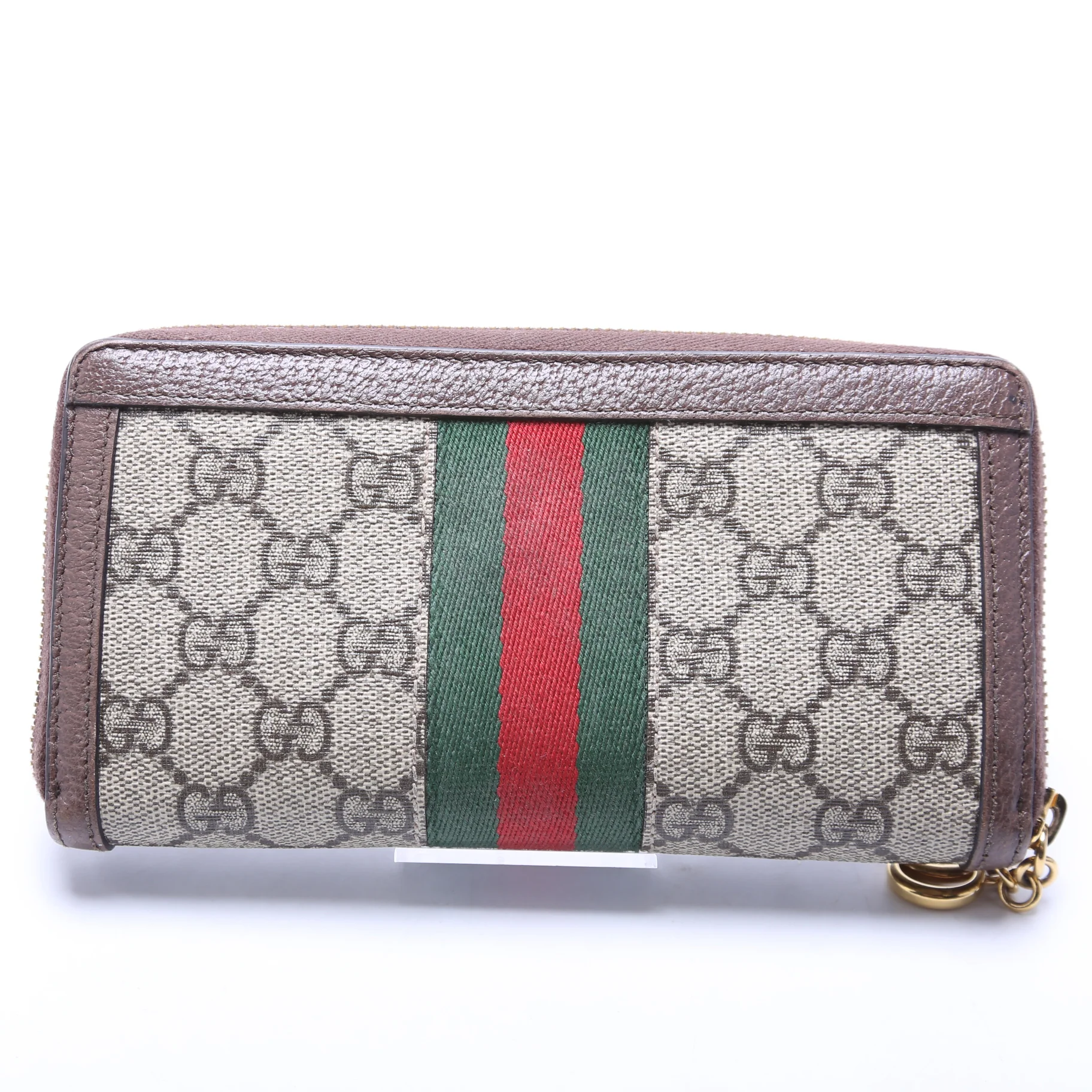 523154 GG Supreme Ophidia Zip Wallet Brown - Image 3