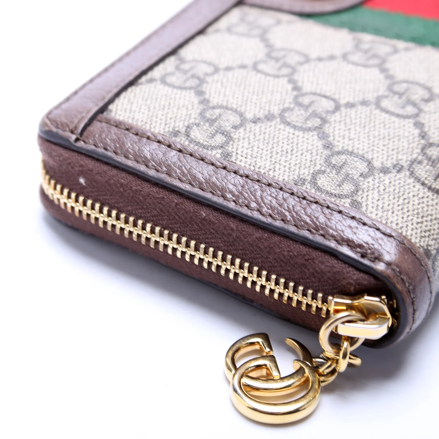 523154 GG Supreme Ophidia Zip Wallet Brown - Image 6
