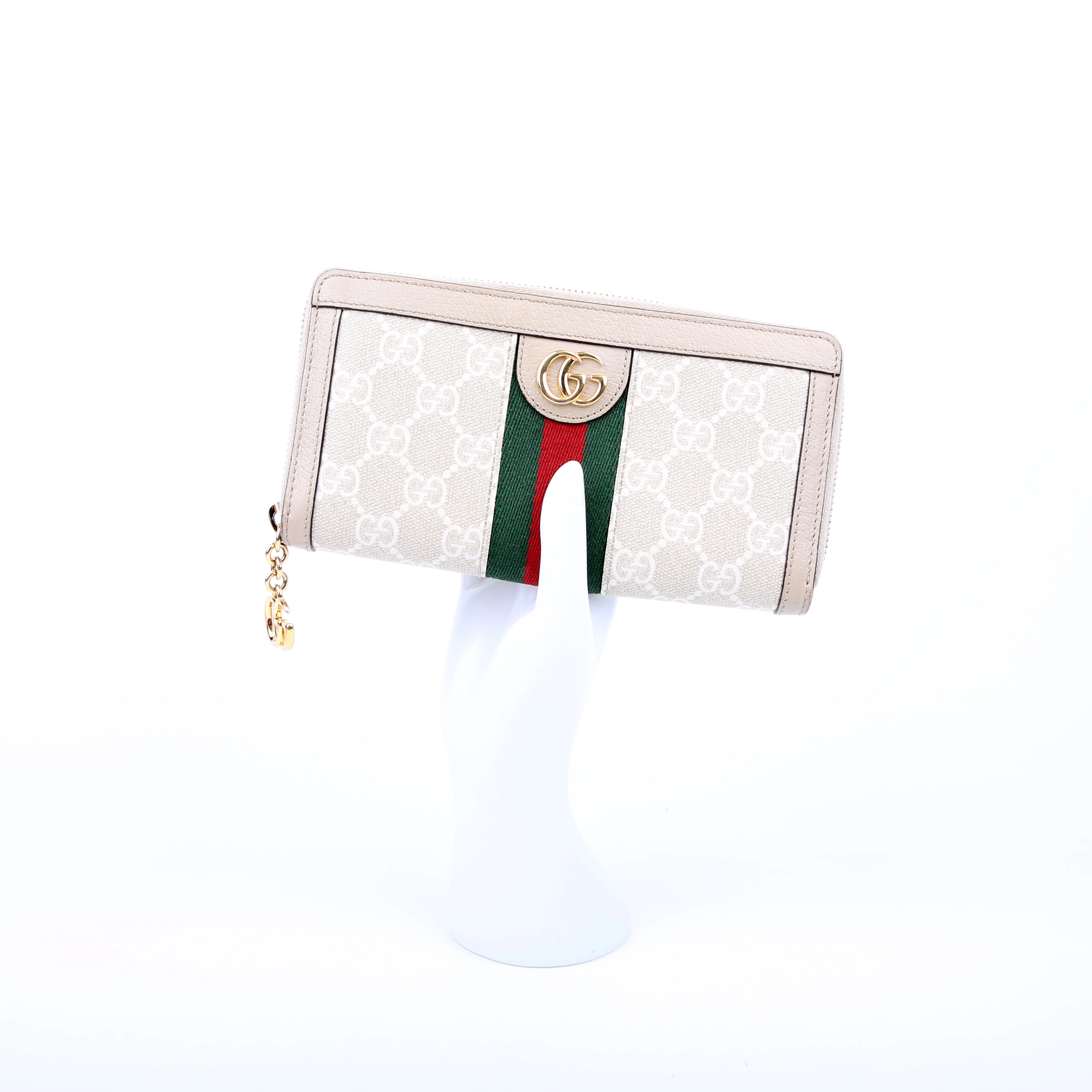 523154 GG Supreme Ophidia Zip Wallet Tan - Image 16