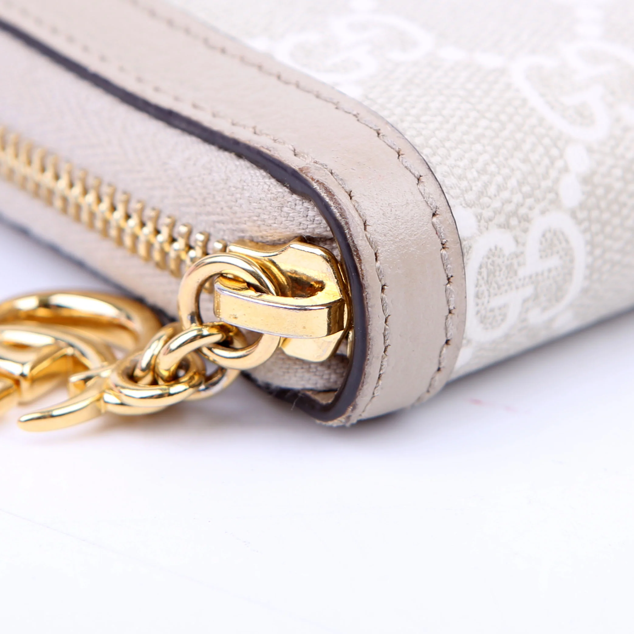 523154 GG Supreme Ophidia Zip Wallet Tan - Image 5