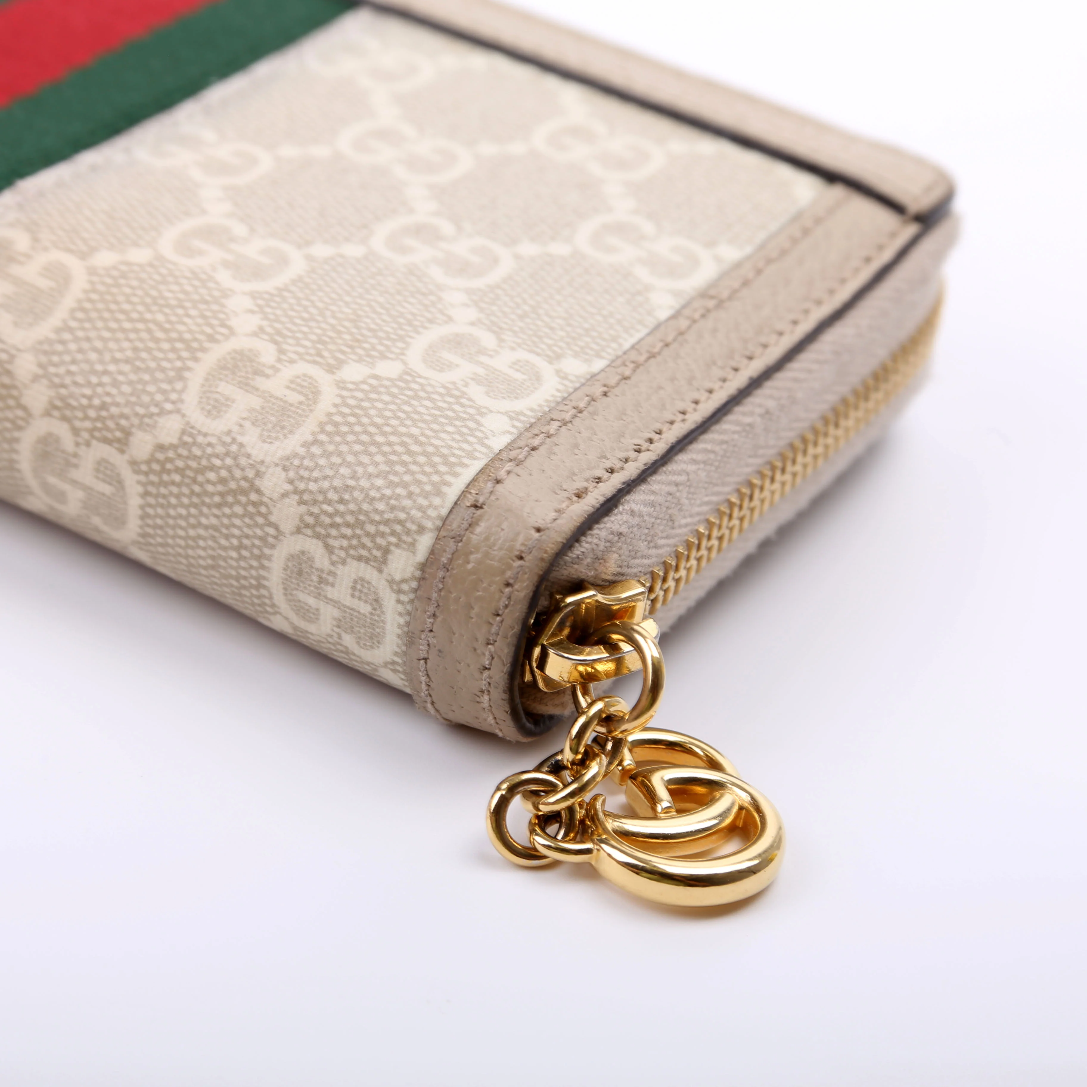 523154 GG Supreme Ophidia Zip Wallet Tan - Image 8