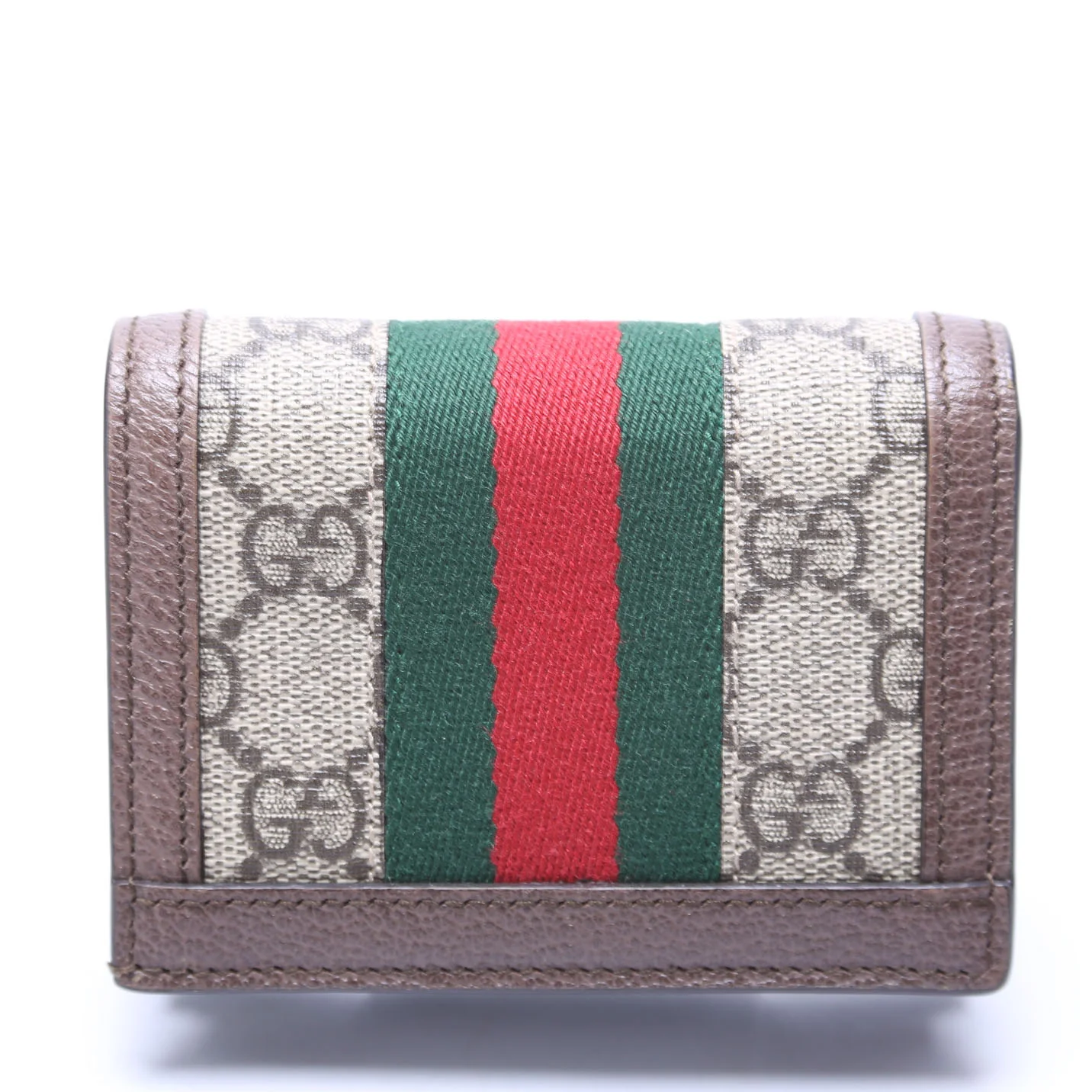 523155 Ophidia GG Card Case Wallet Brown - Image 3