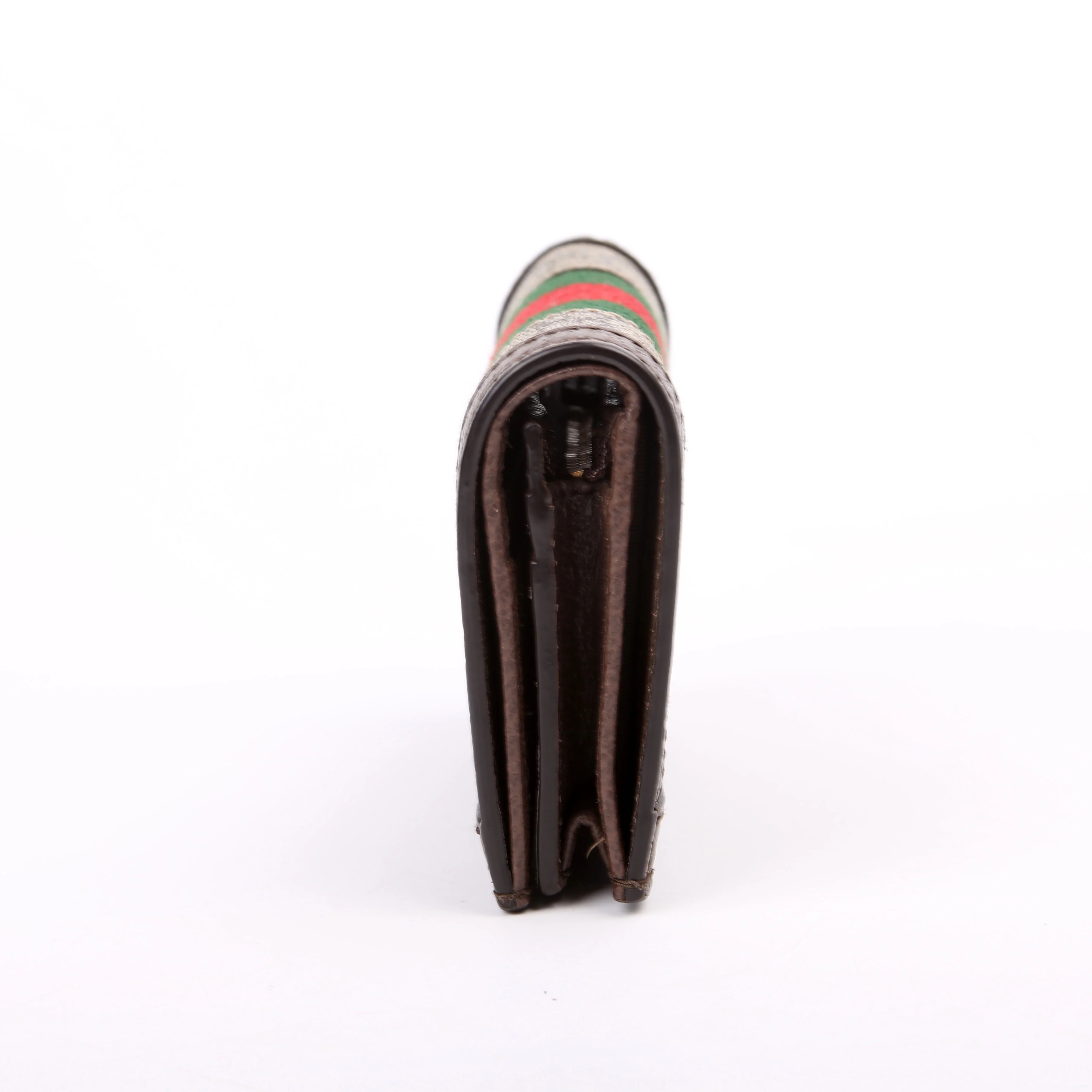 523155 Ophidia GG Card Case Wallet Brown - Image 3