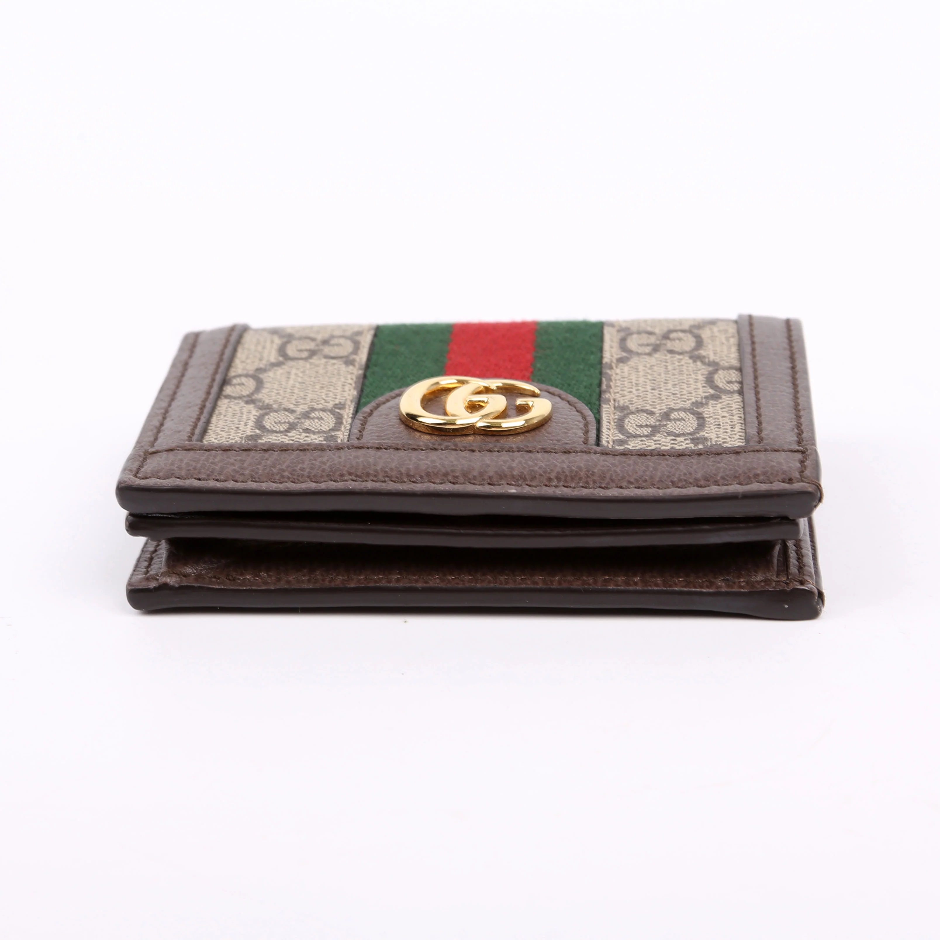 523155 Ophidia GG Card Case Wallet Brown - Image 5