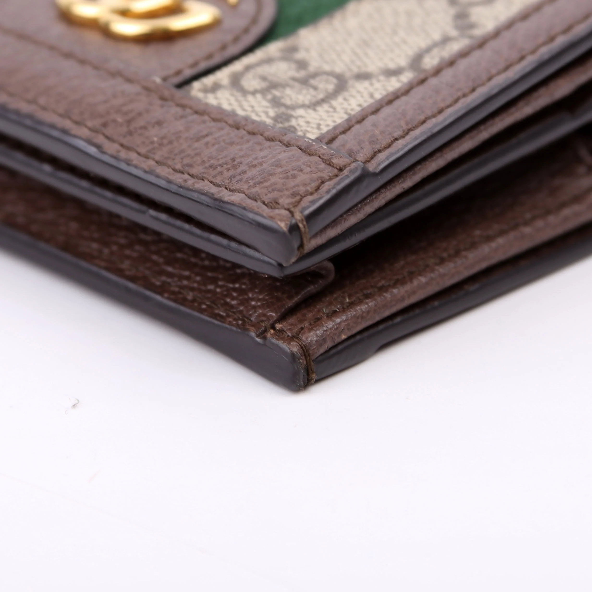 523155 Ophidia GG Card Case Wallet Brown - Image 6