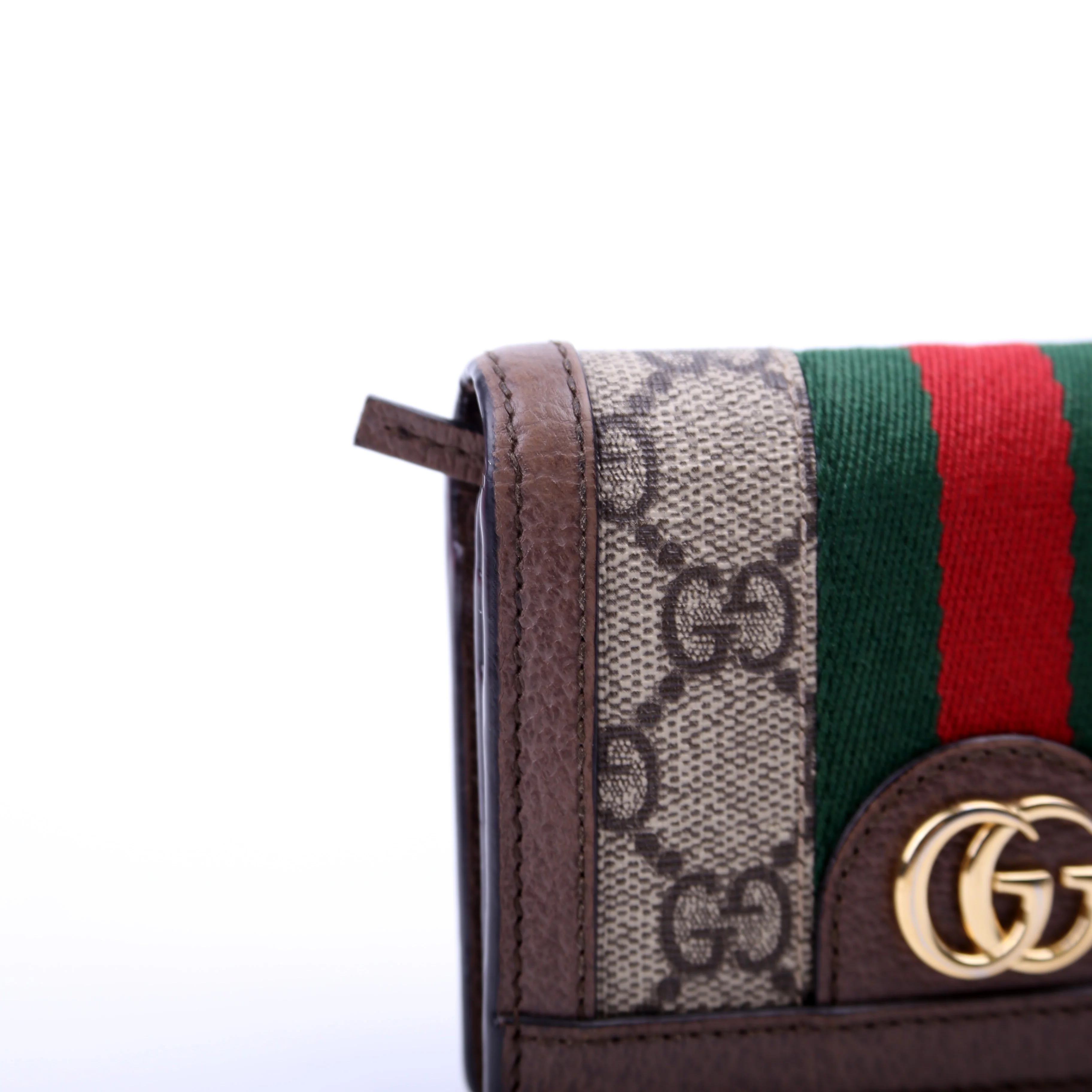 523155 Ophidia GG Card Case Wallet Brown - Image 10