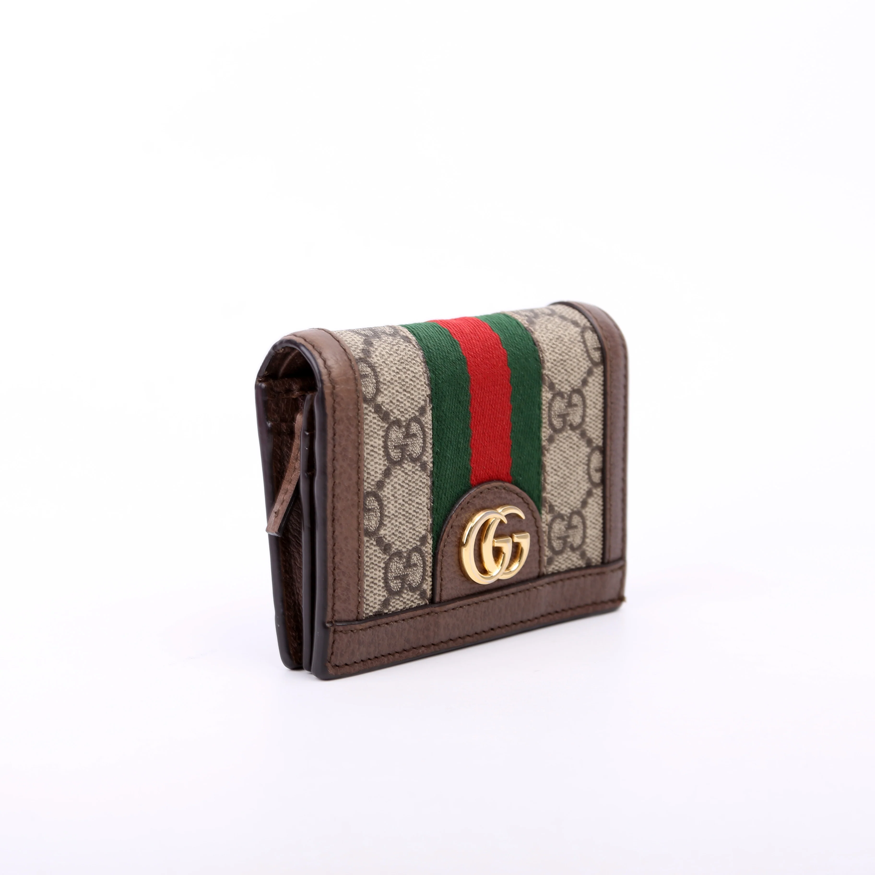 523155 Ophidia GG Card Case Wallet Brown - Image 2