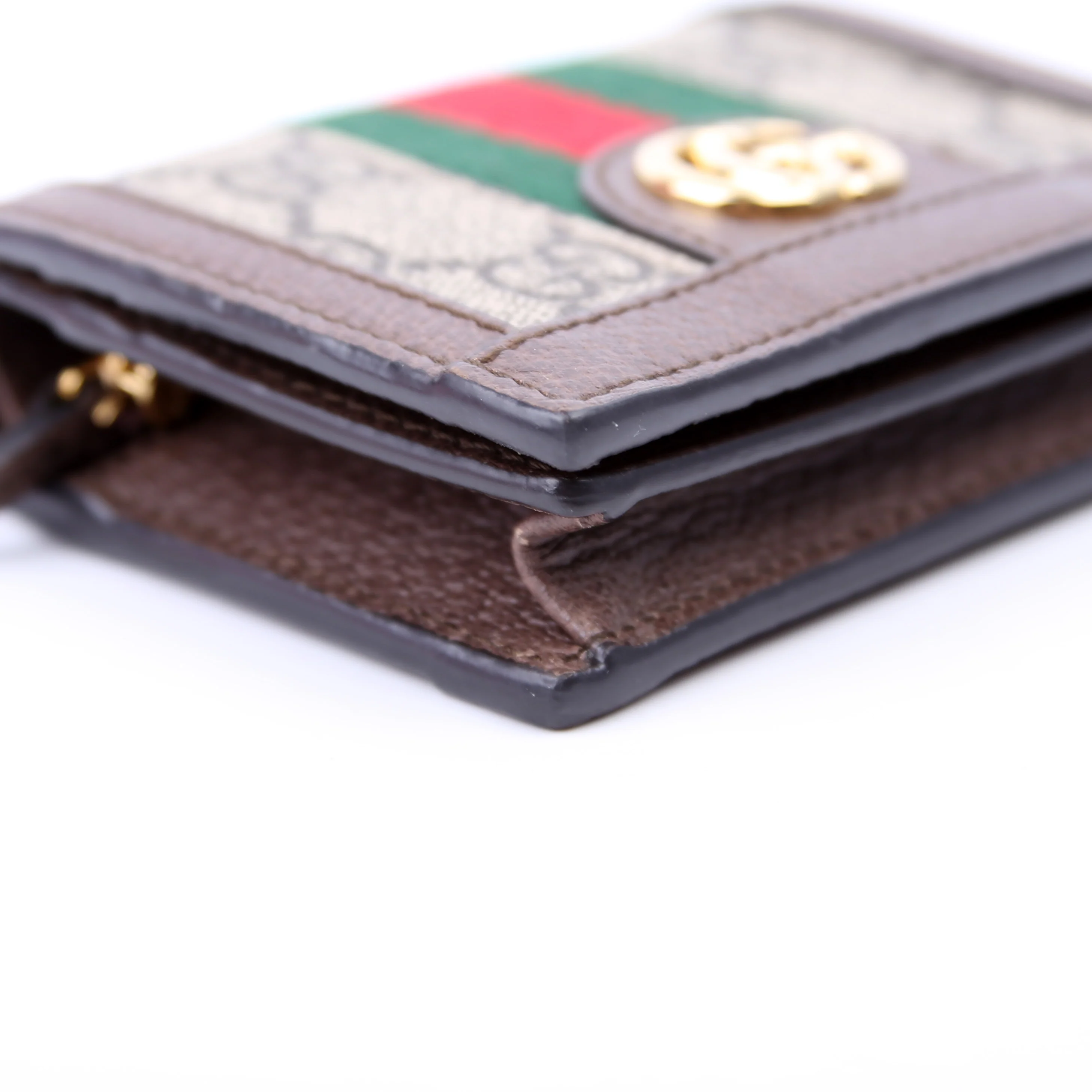 523155 Ophidia GG Card Case Wallet Brown - Image 5