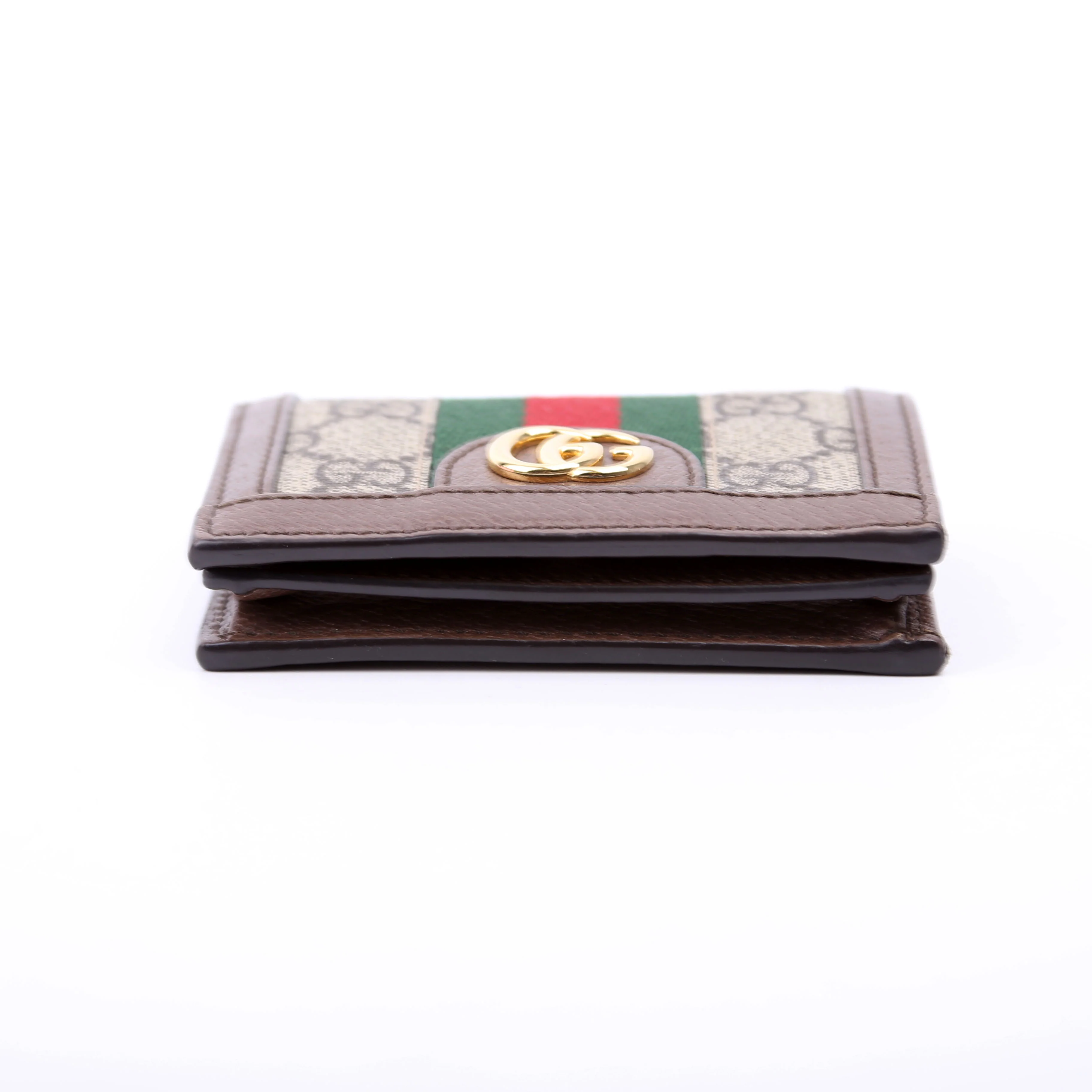 523155 Ophidia GG Card Case Wallet Brown - Image 4