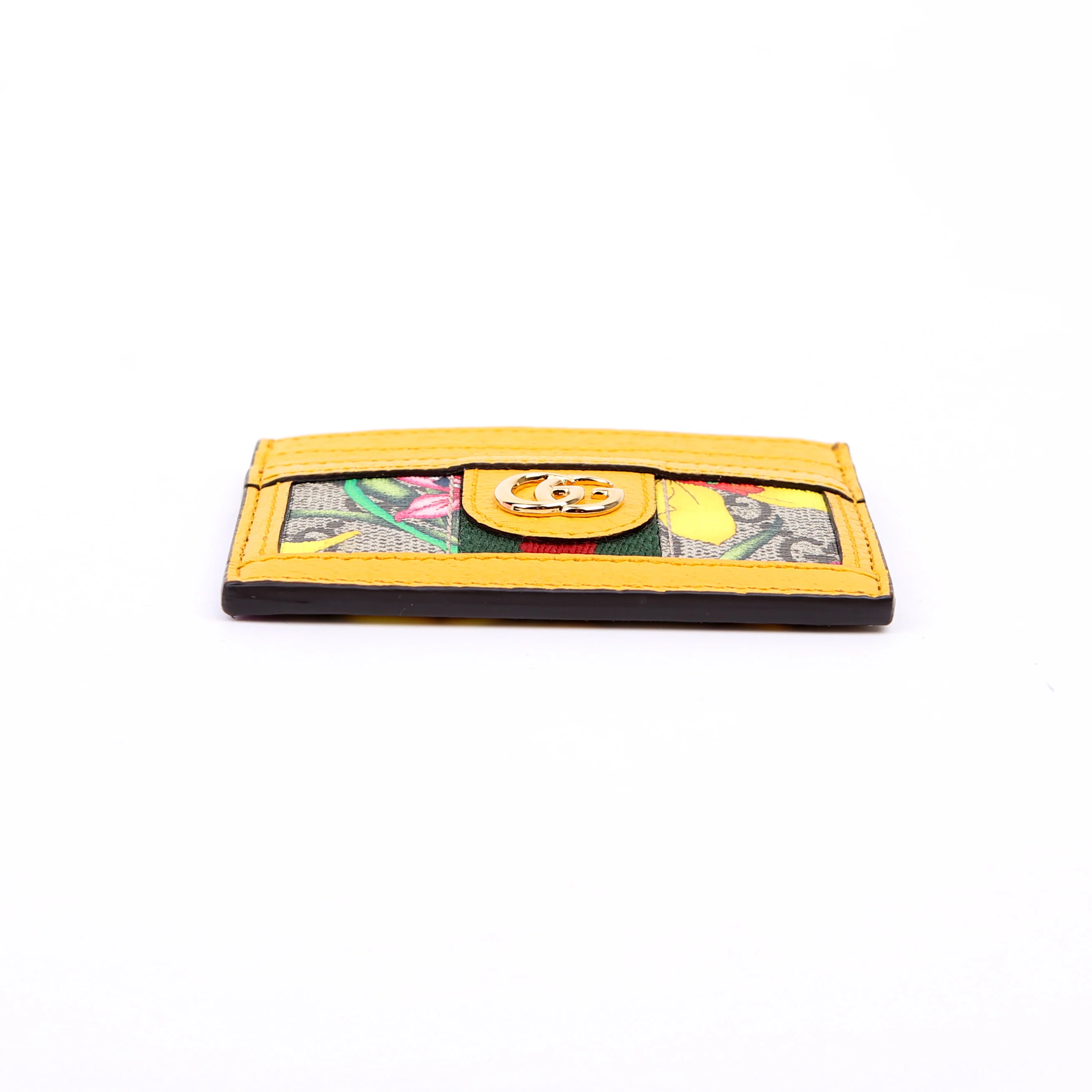 523159 Flora GG Card Case Yellow - Image 4