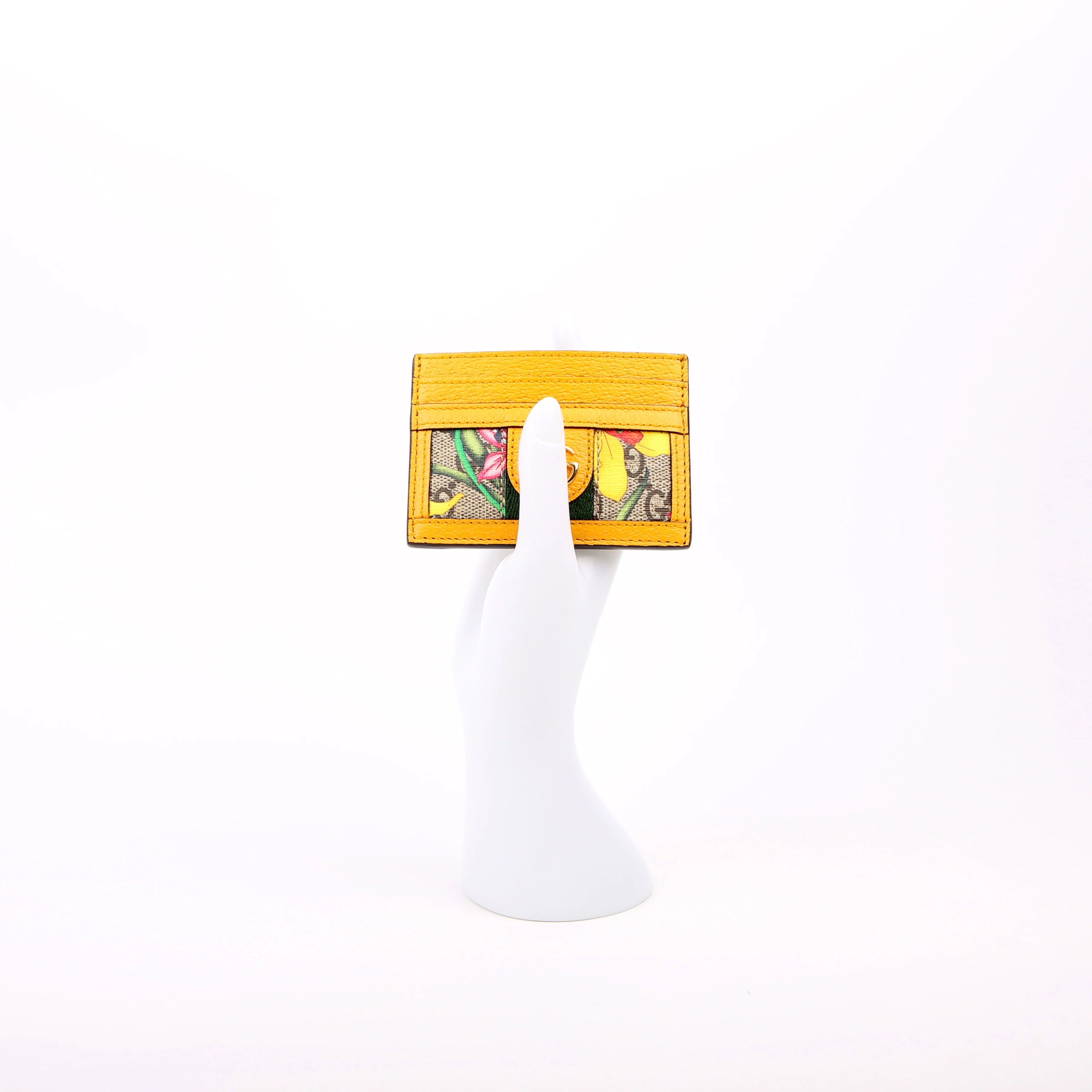 523159 Flora GG Card Case Yellow - Image 9