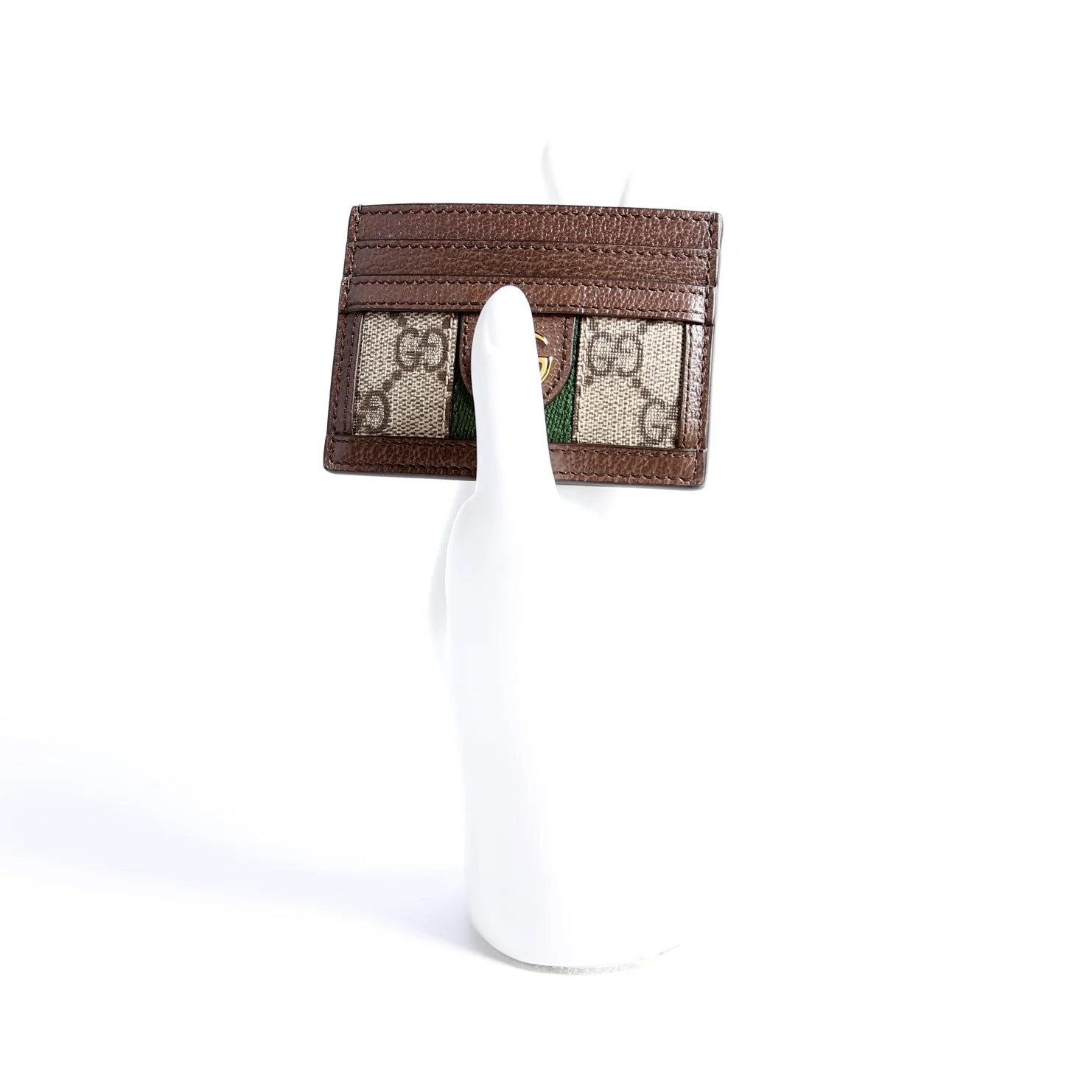 523159 Ophidia GG Card Case Brown - Image 12
