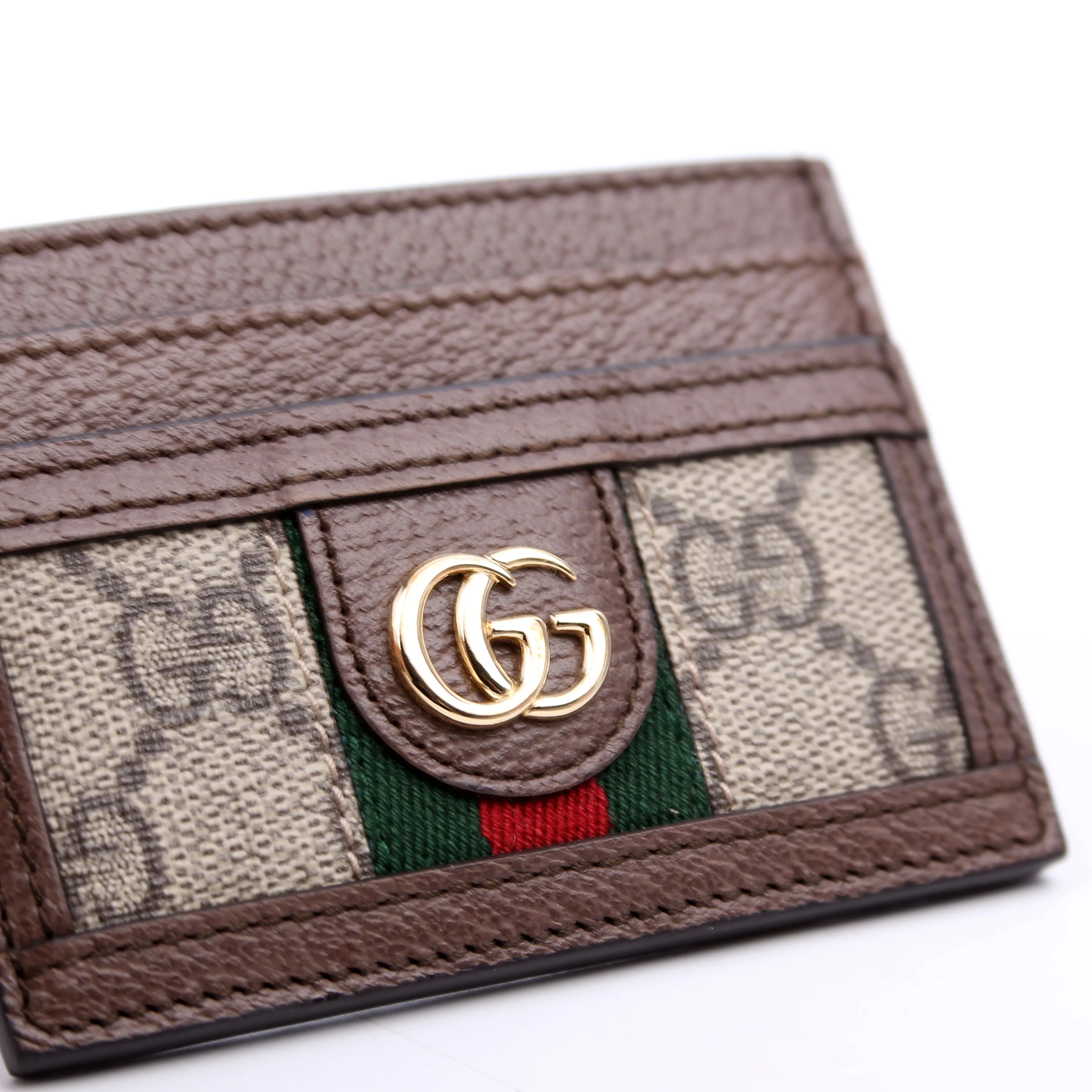 523159 Ophidia GG Card Case Brown - Image 10