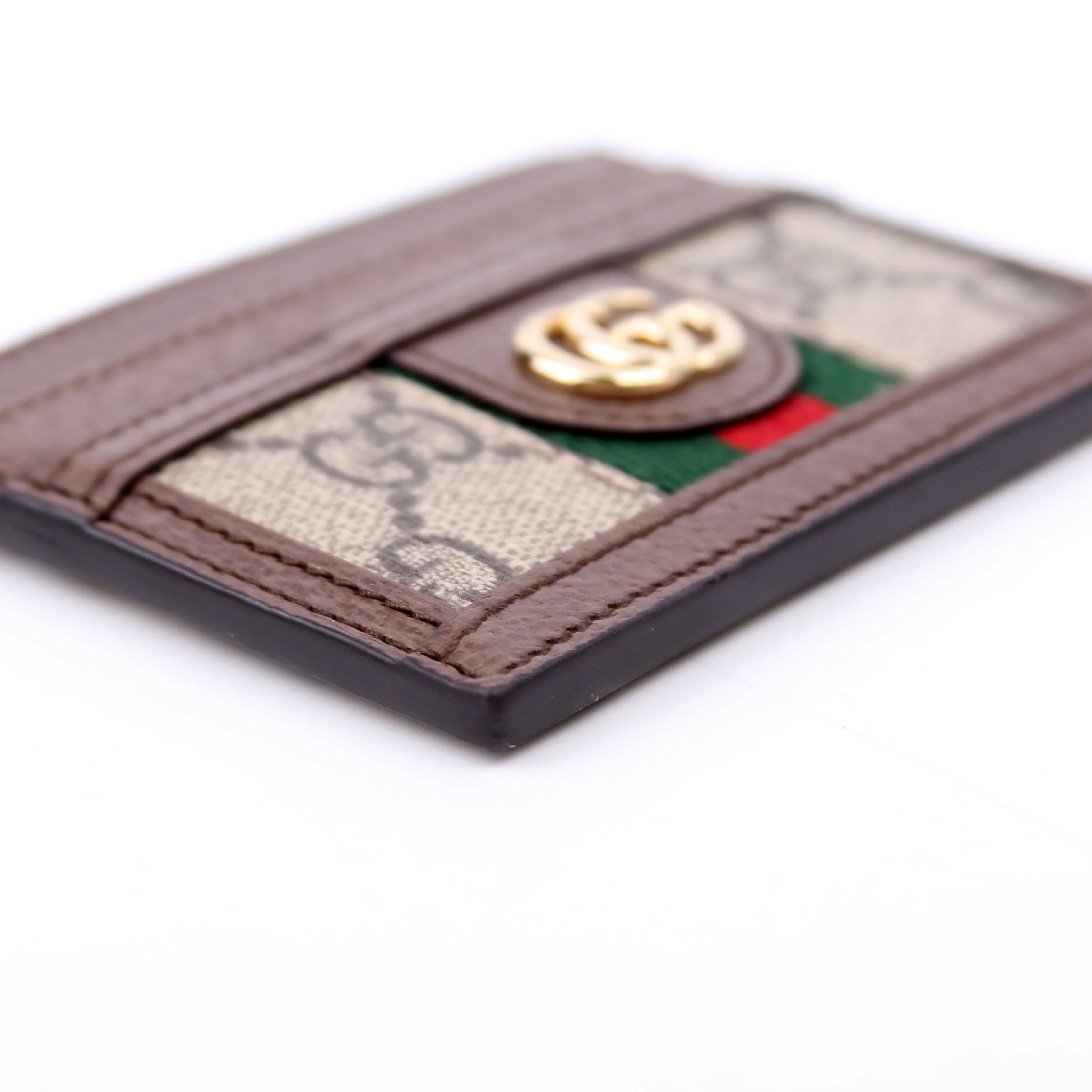 523159 Ophidia GG Card Case Brown - Image 6