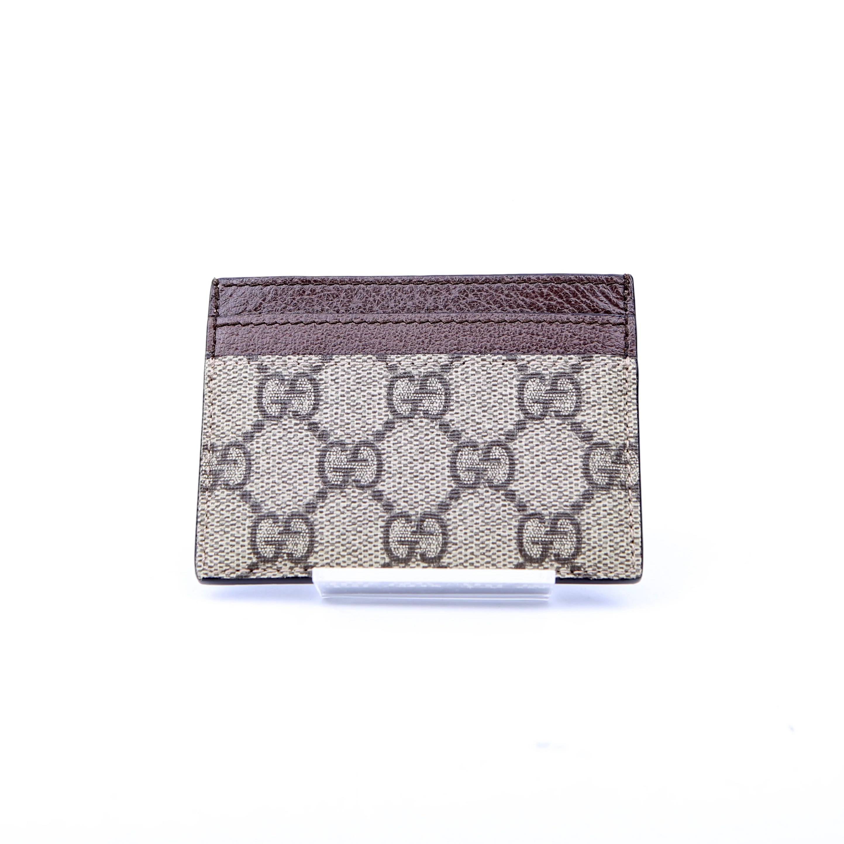 523159 Ophidia GG Card Case Brown - Image 3
