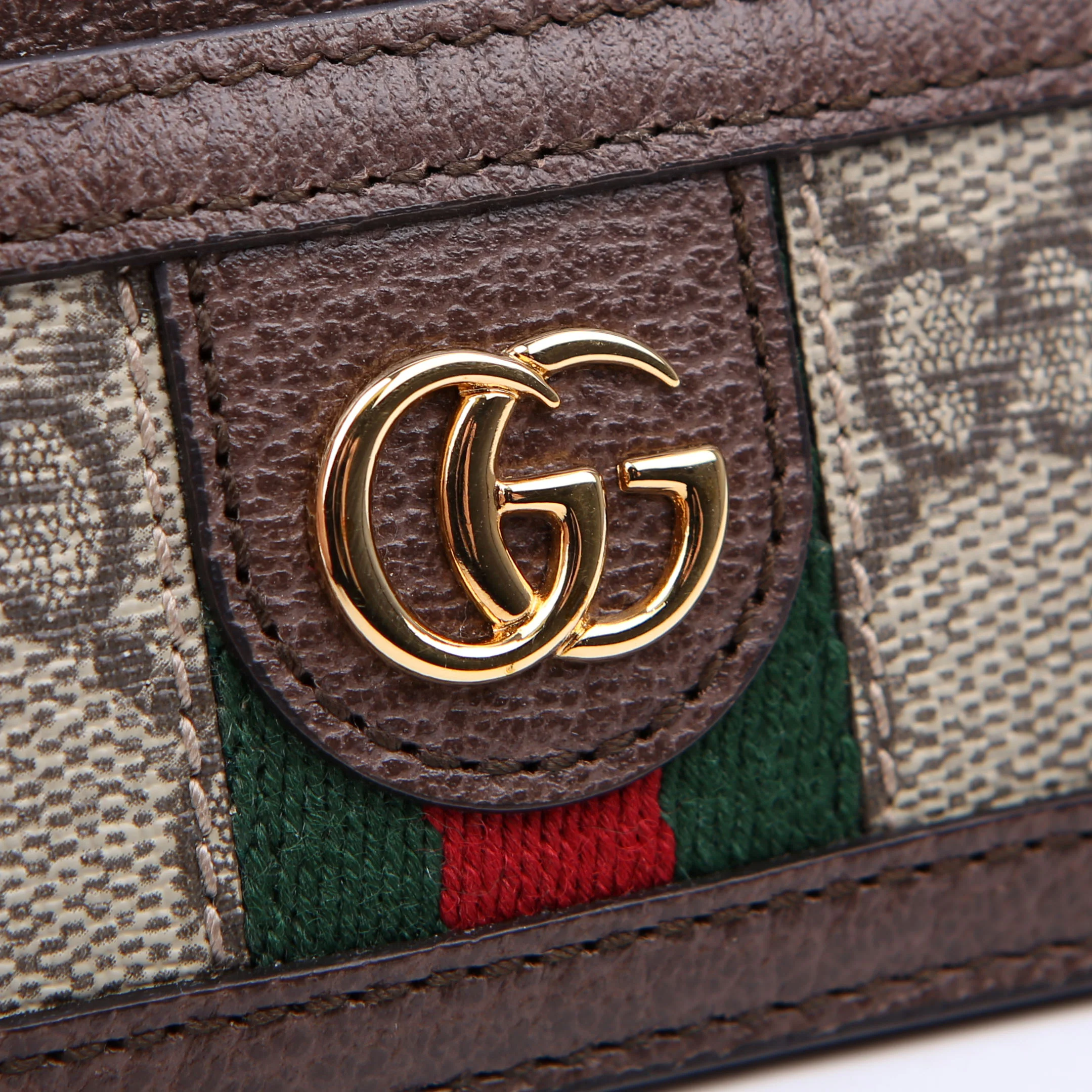 523159 Ophidia GG Card Case Brown - Image 7