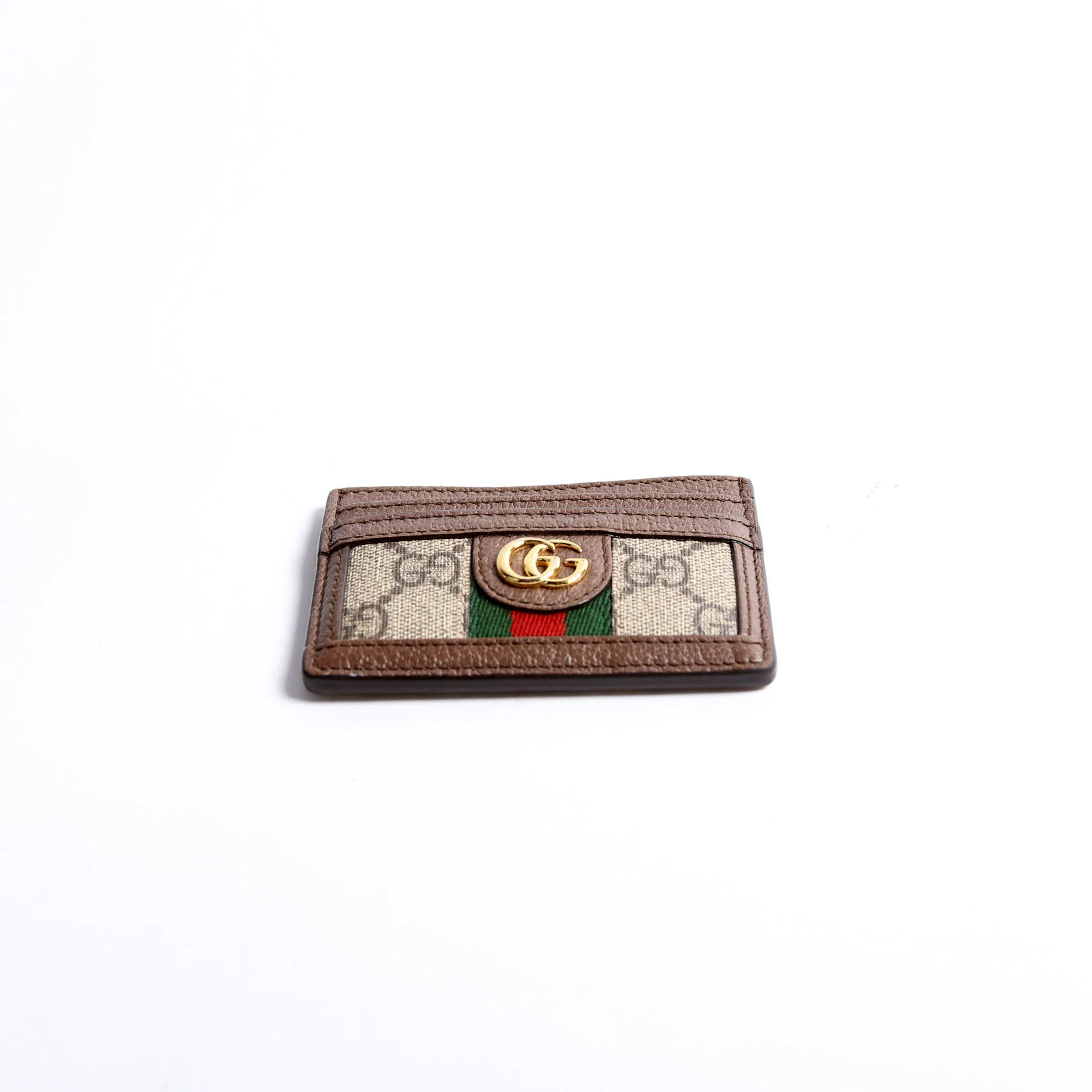 523159 Ophidia GG Card Case Brown - Image 3
