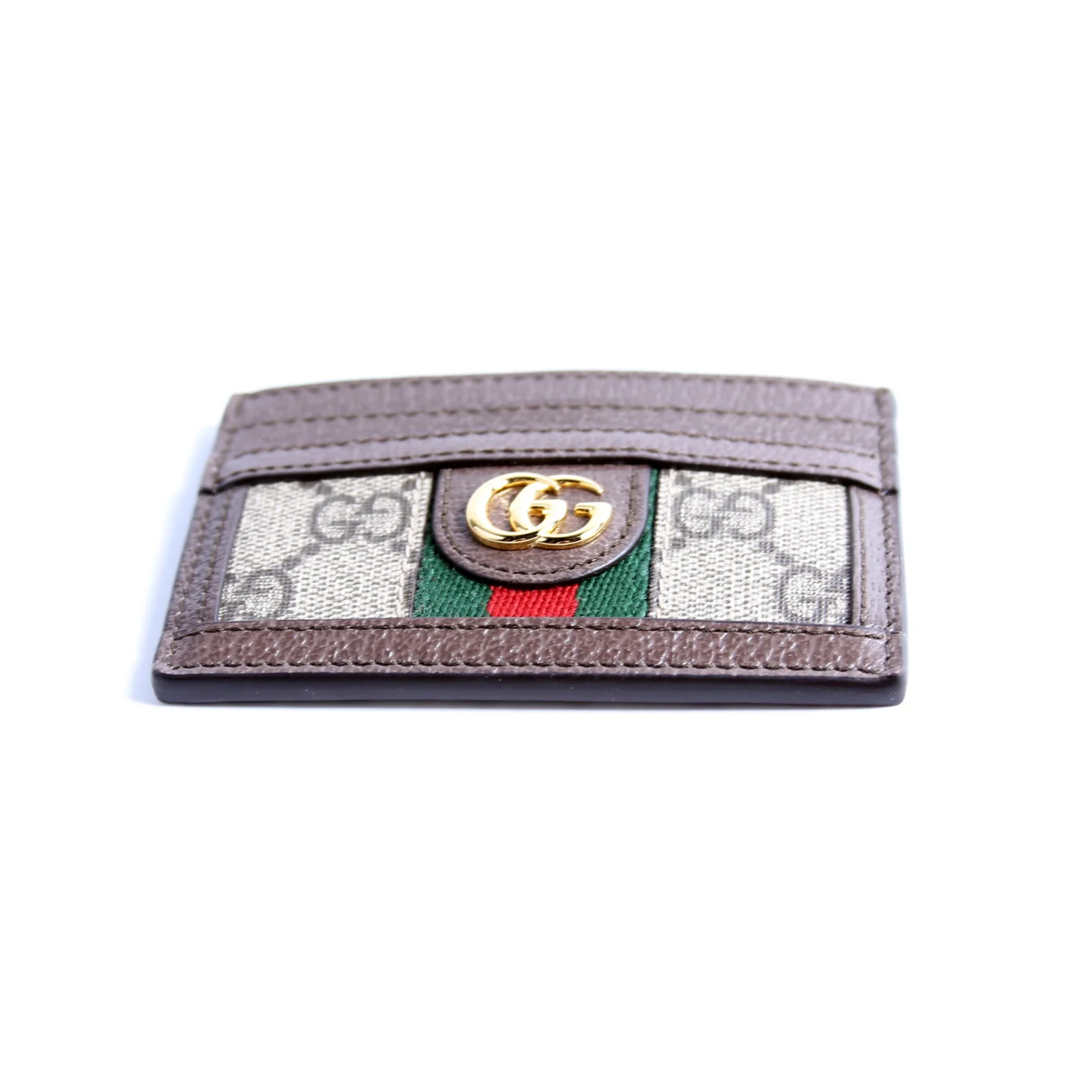 523159 Ophidia GG Card Case Brown - Image 5