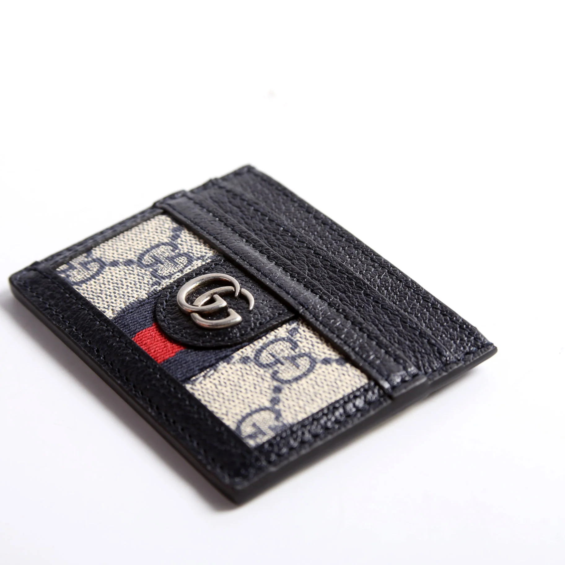 523159 Ophidia GG Card Case Navy - Image 5