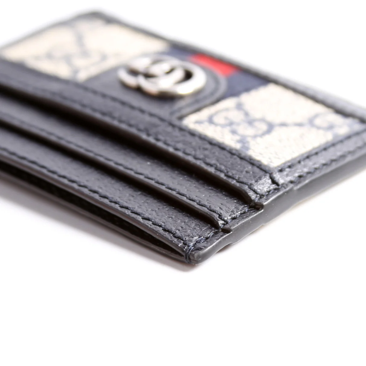 523159 Ophidia GG Card Case Navy - Image 9