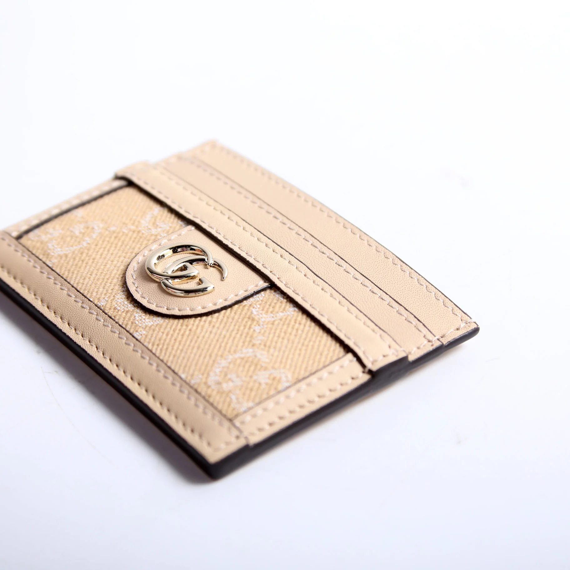 523159 Ophidia GG Card Case Nude - Image 5