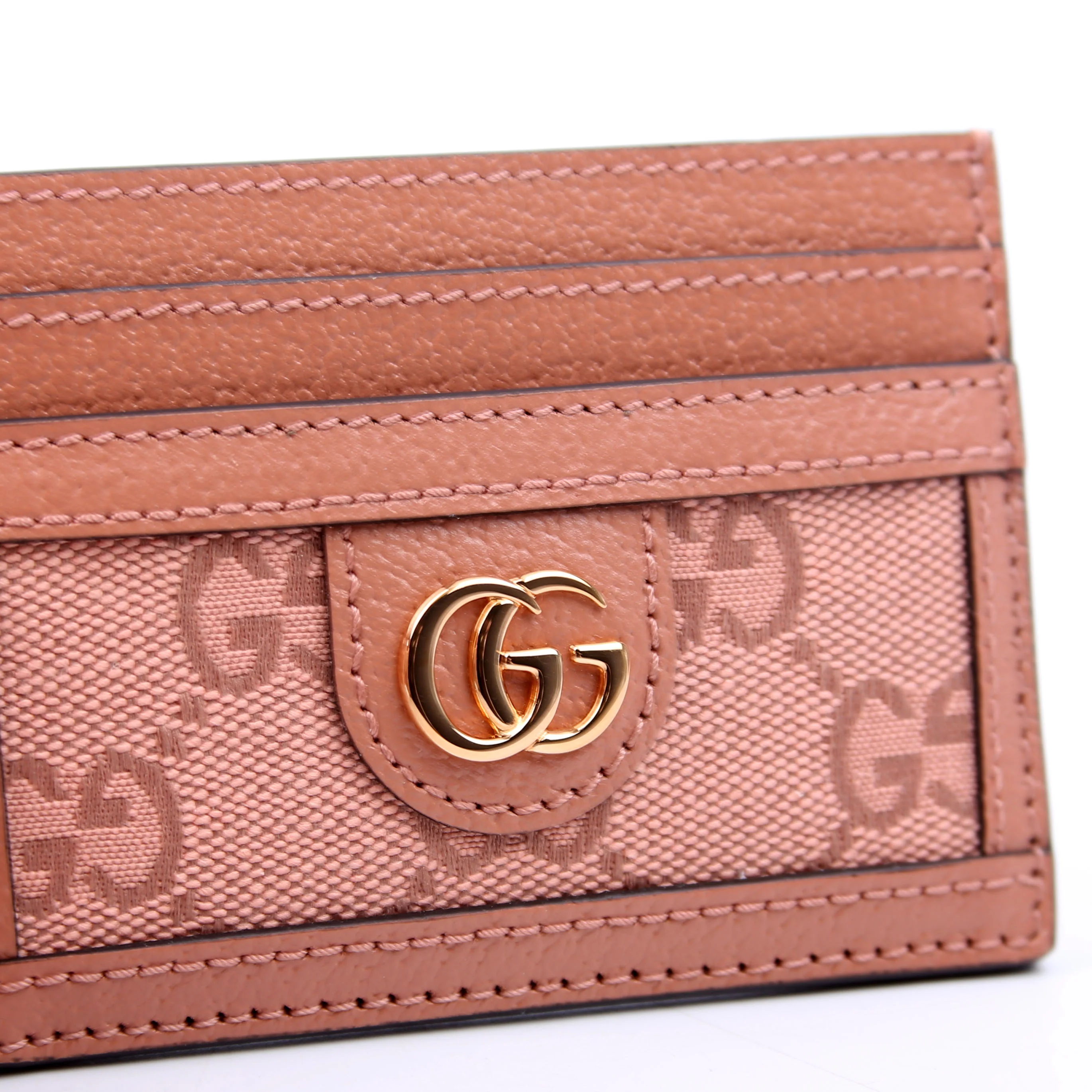 523159 Ophidia GG Card Case Pink - Image 10
