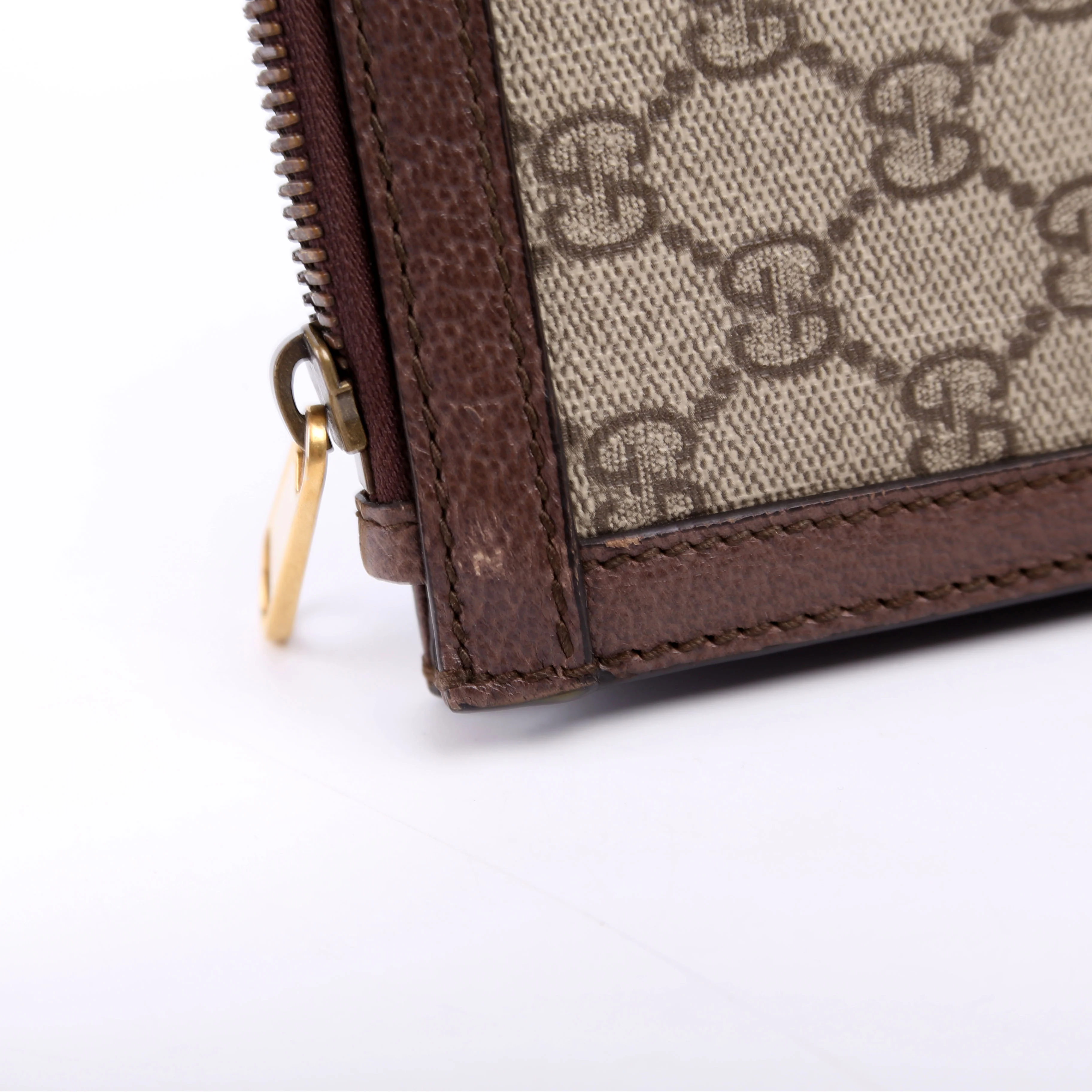 523359 GG Supreme Ophidia Portfolio Clutch Brown - Image 9