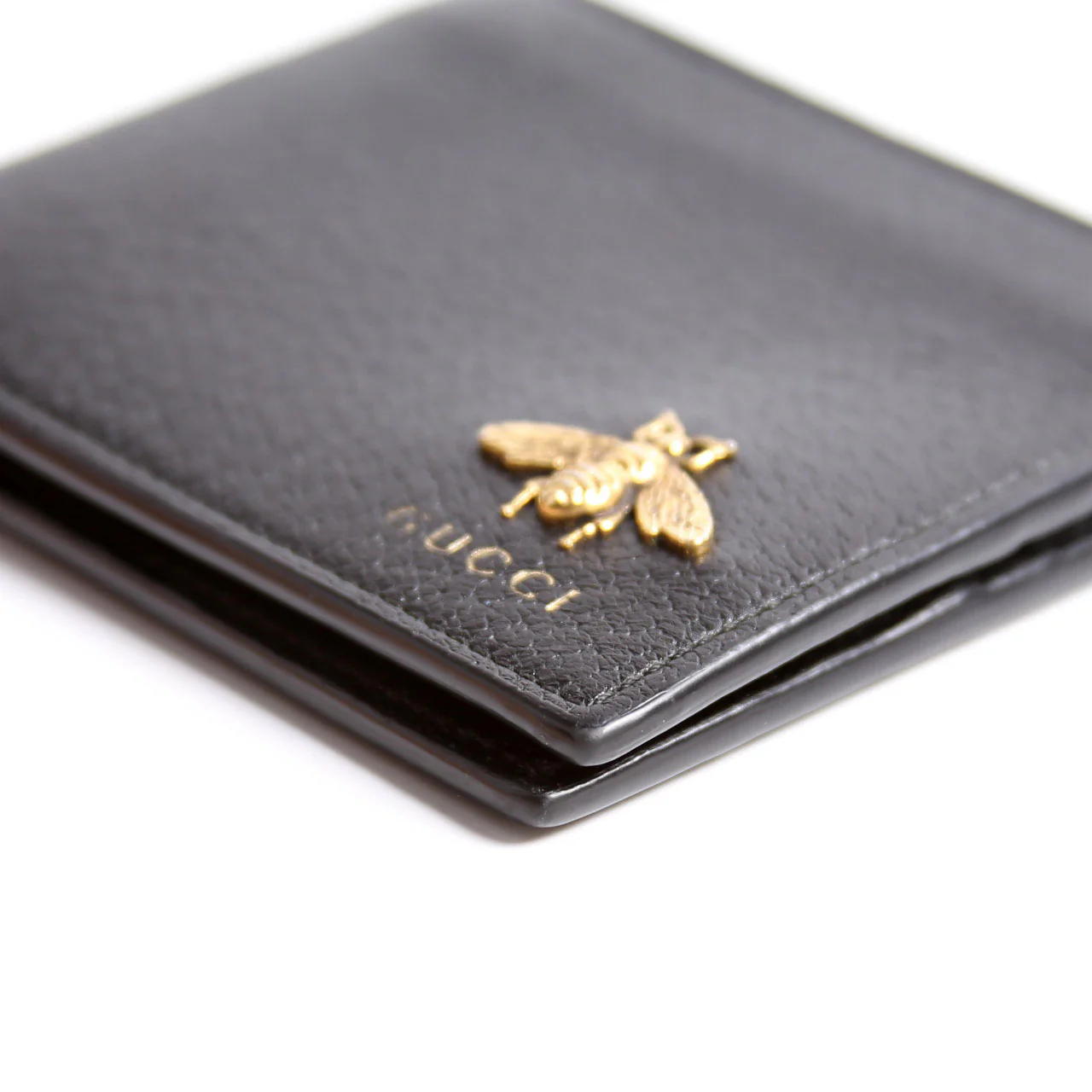 523664 Animalier Bee Leather Wallet Black - Image 6
