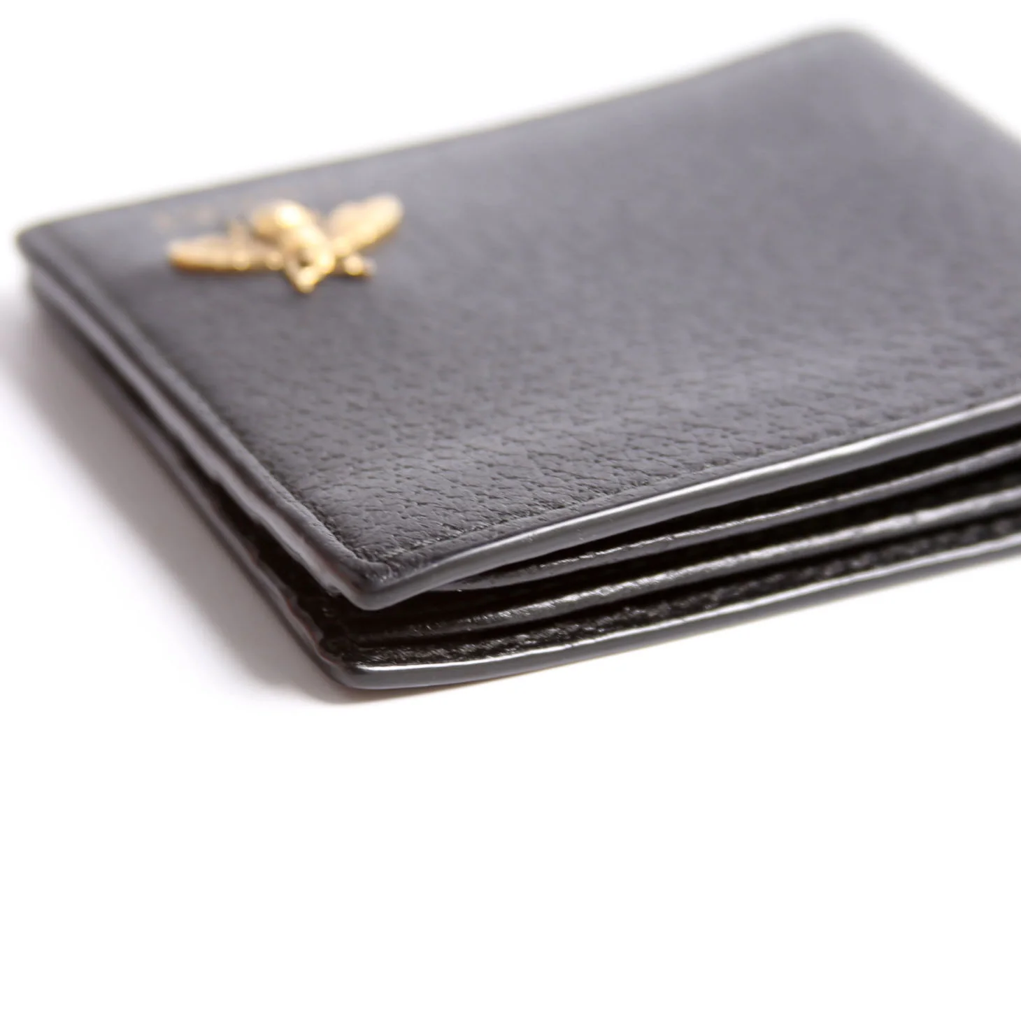 523664 Animalier Bee Leather Wallet Black - Image 7