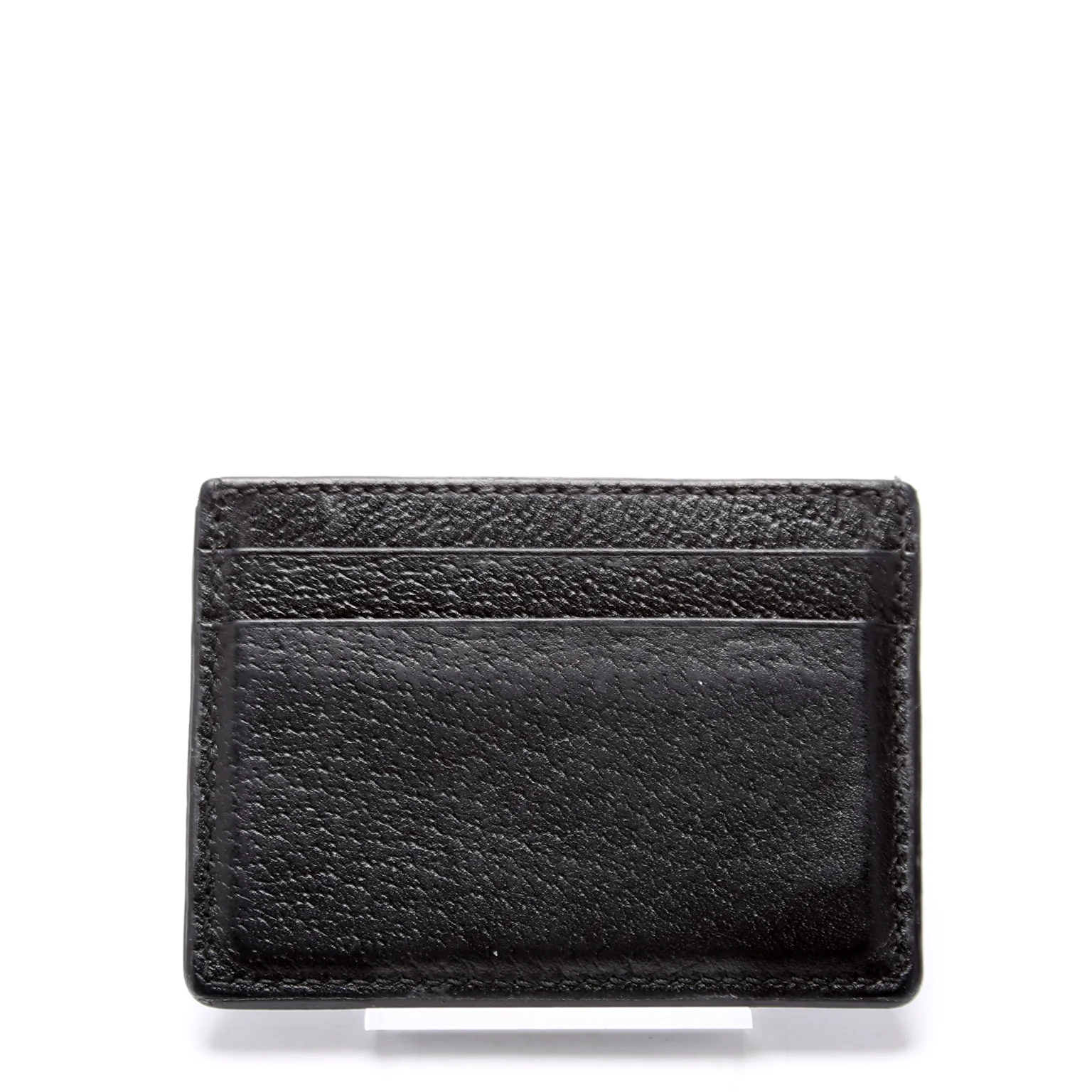523685 Animalier Leather Card Holder Black - Image 3