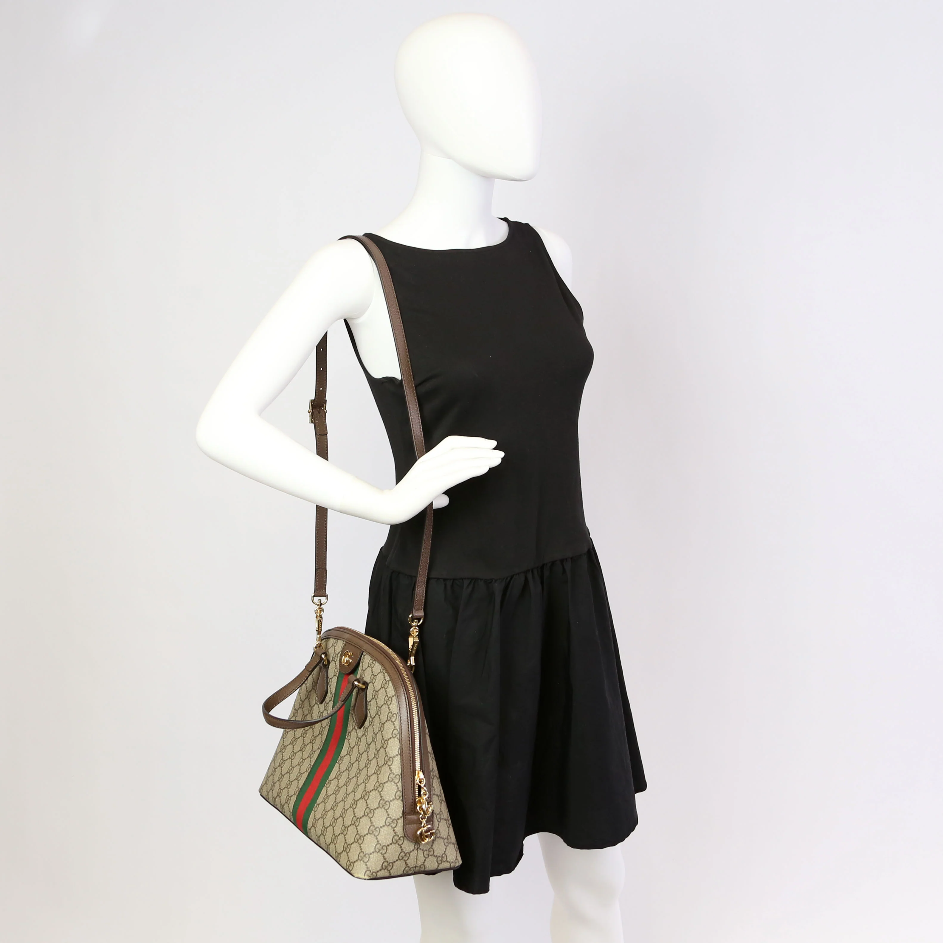 524533 Ophidia Medium Top Handle Brown - Image 13