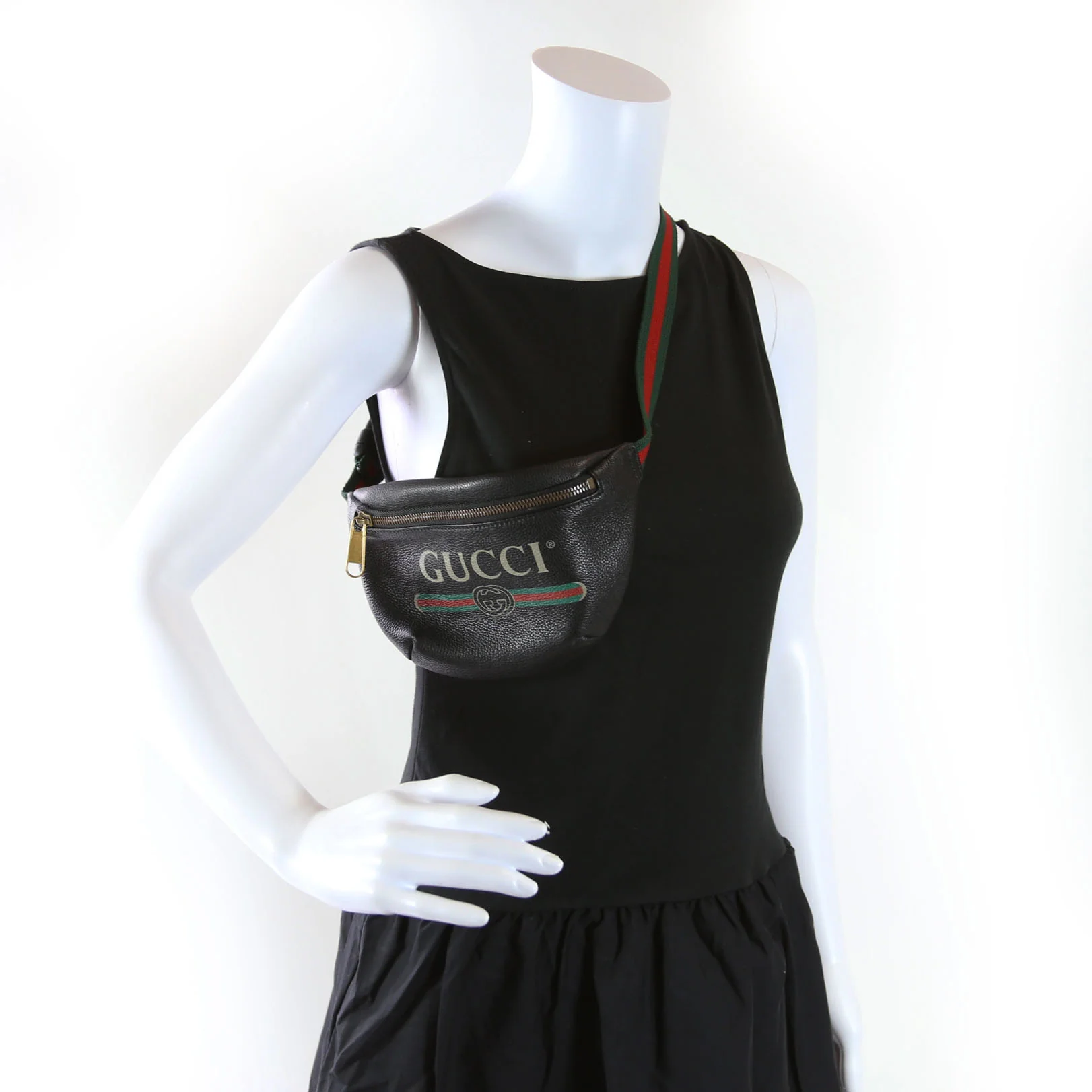 527792 Retro Belt Bag Black - Image 11