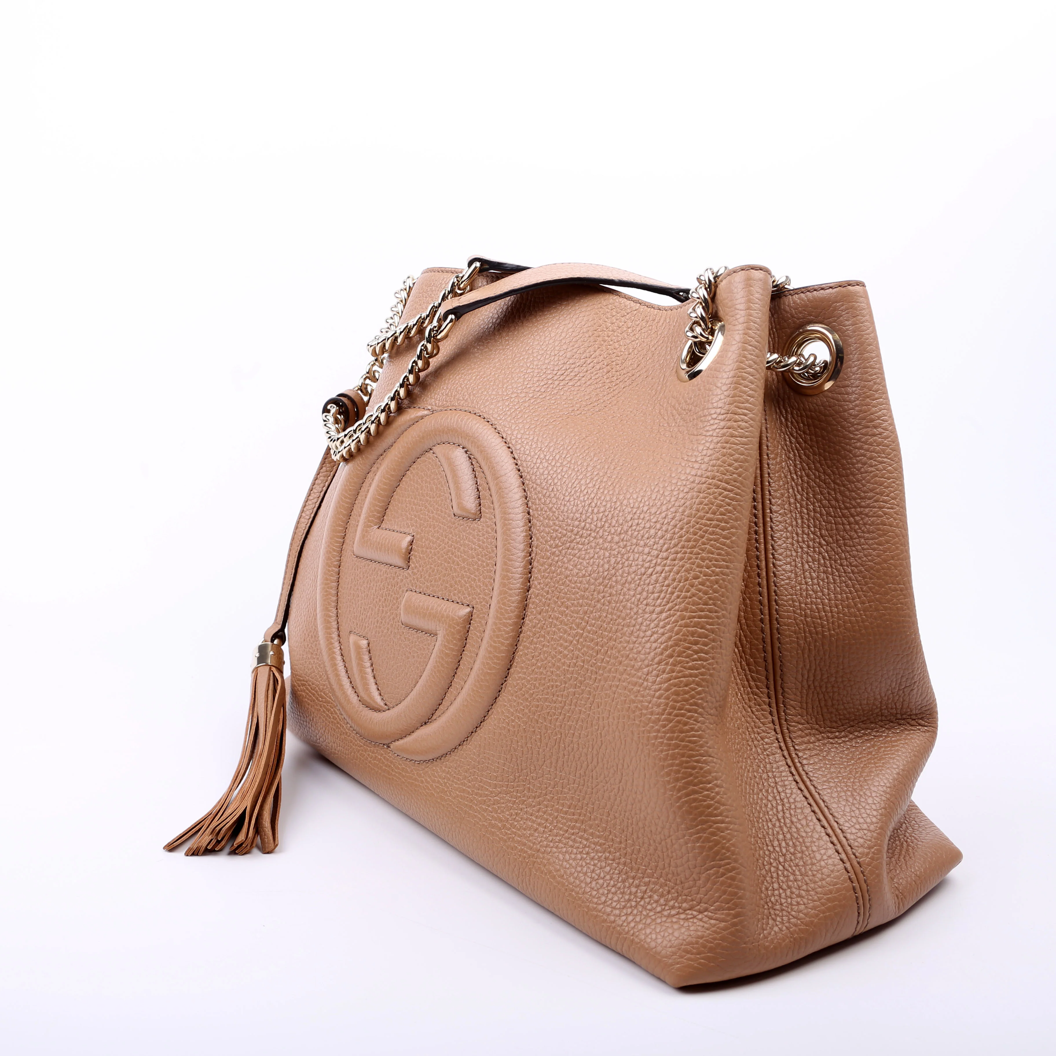 536196 Soho Chain Tote Newer Beige - Image 3