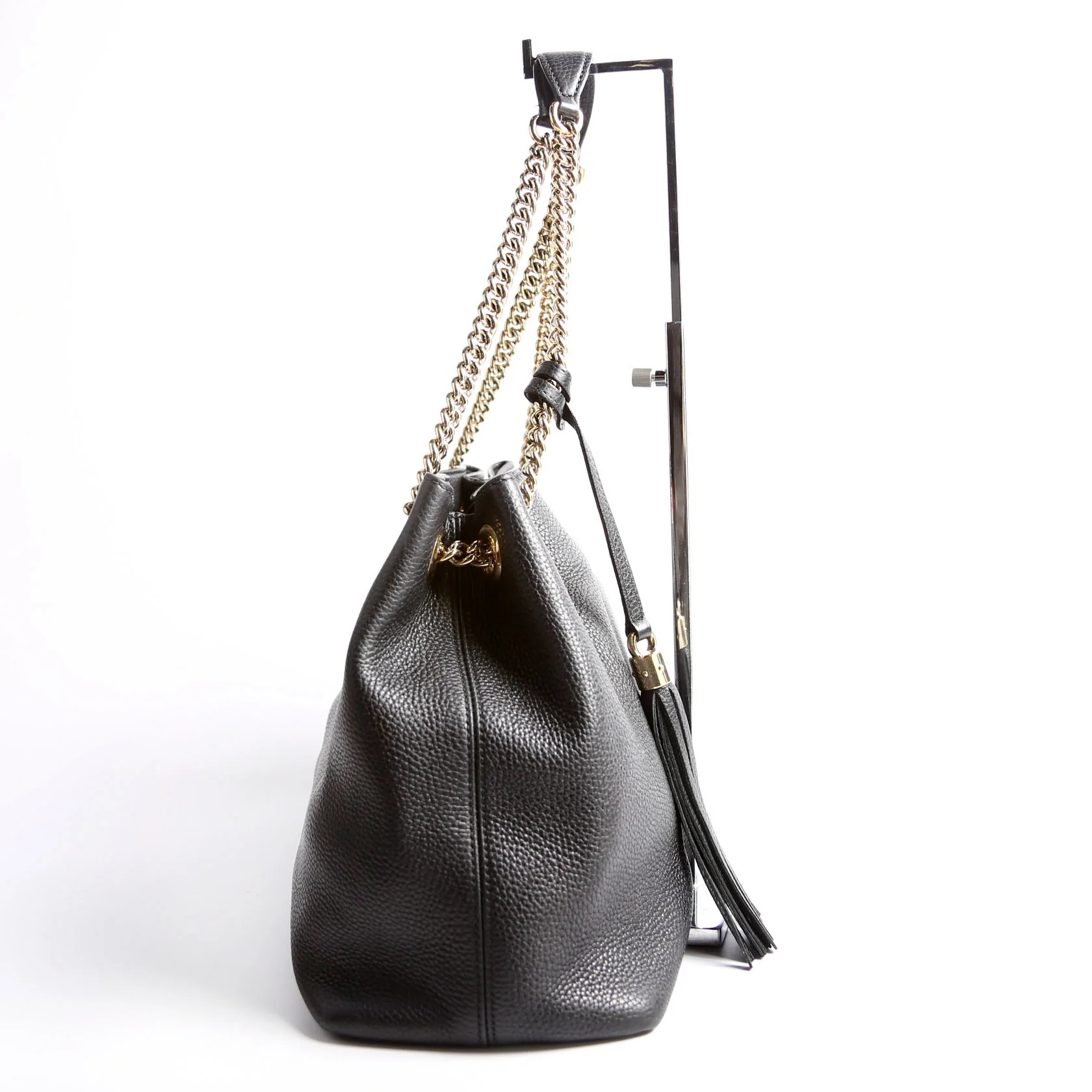 536196 Soho Chain Tote Newer Black - Image 3