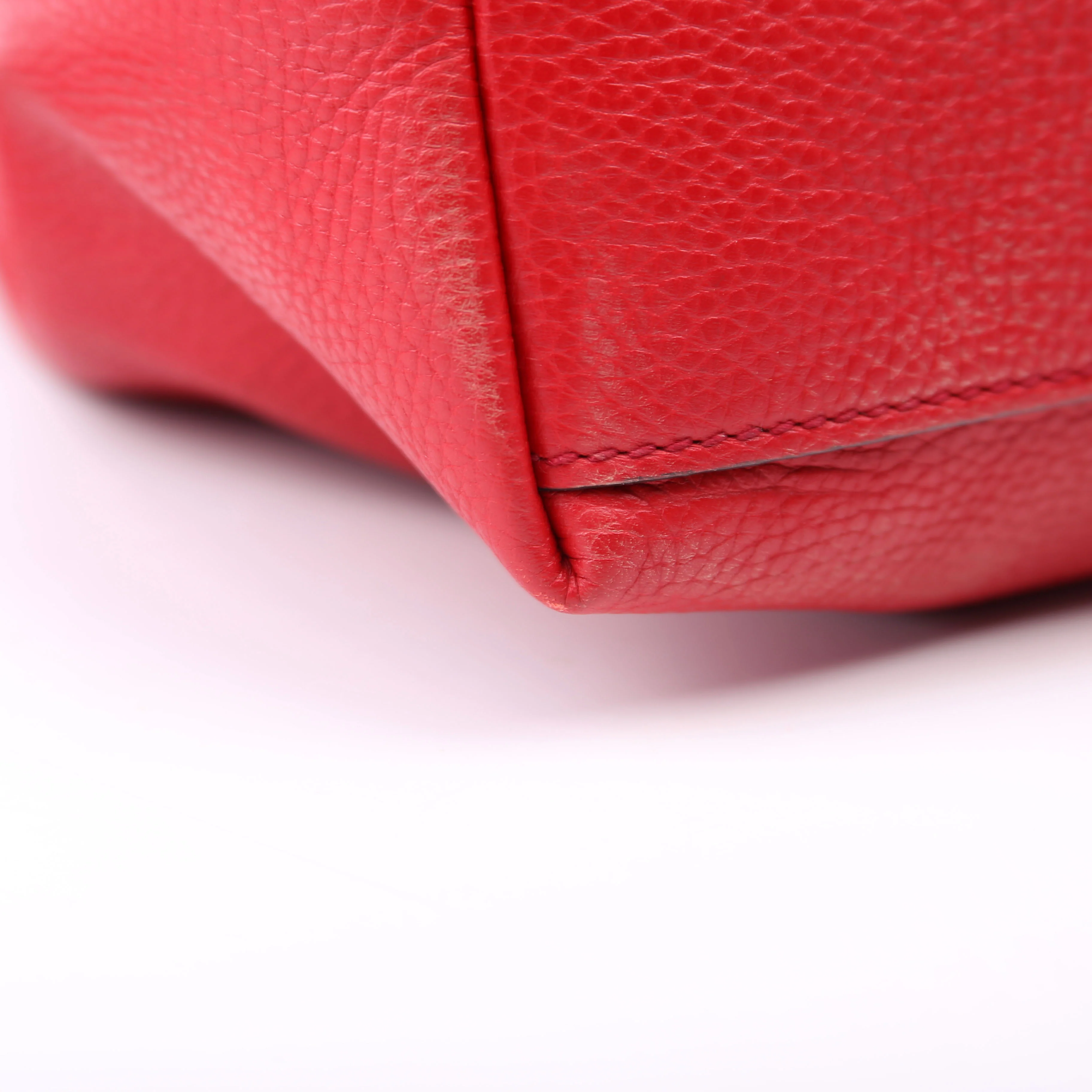 536196 Soho Leather Shoulder Medium Red - Image 8