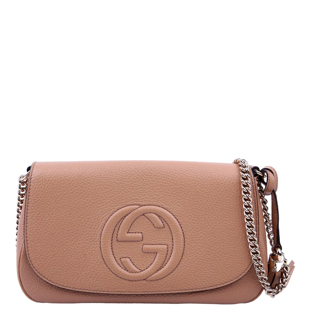 536224 Soho Chain Crossbody Medium Tan
