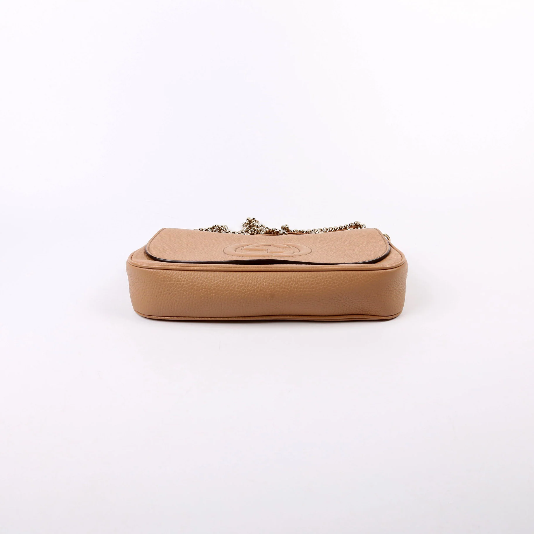 536224 Soho Chain Tassel Flap Beige - Image 4